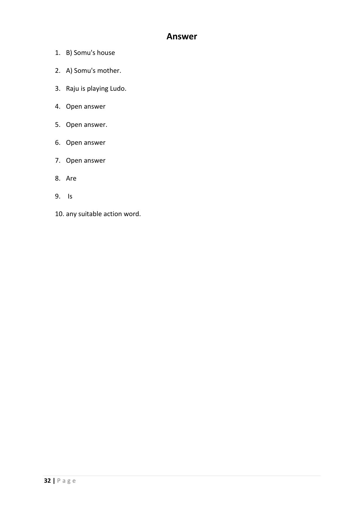 Chhattisgarh Board Class 3 English Question Bank - Page 36
