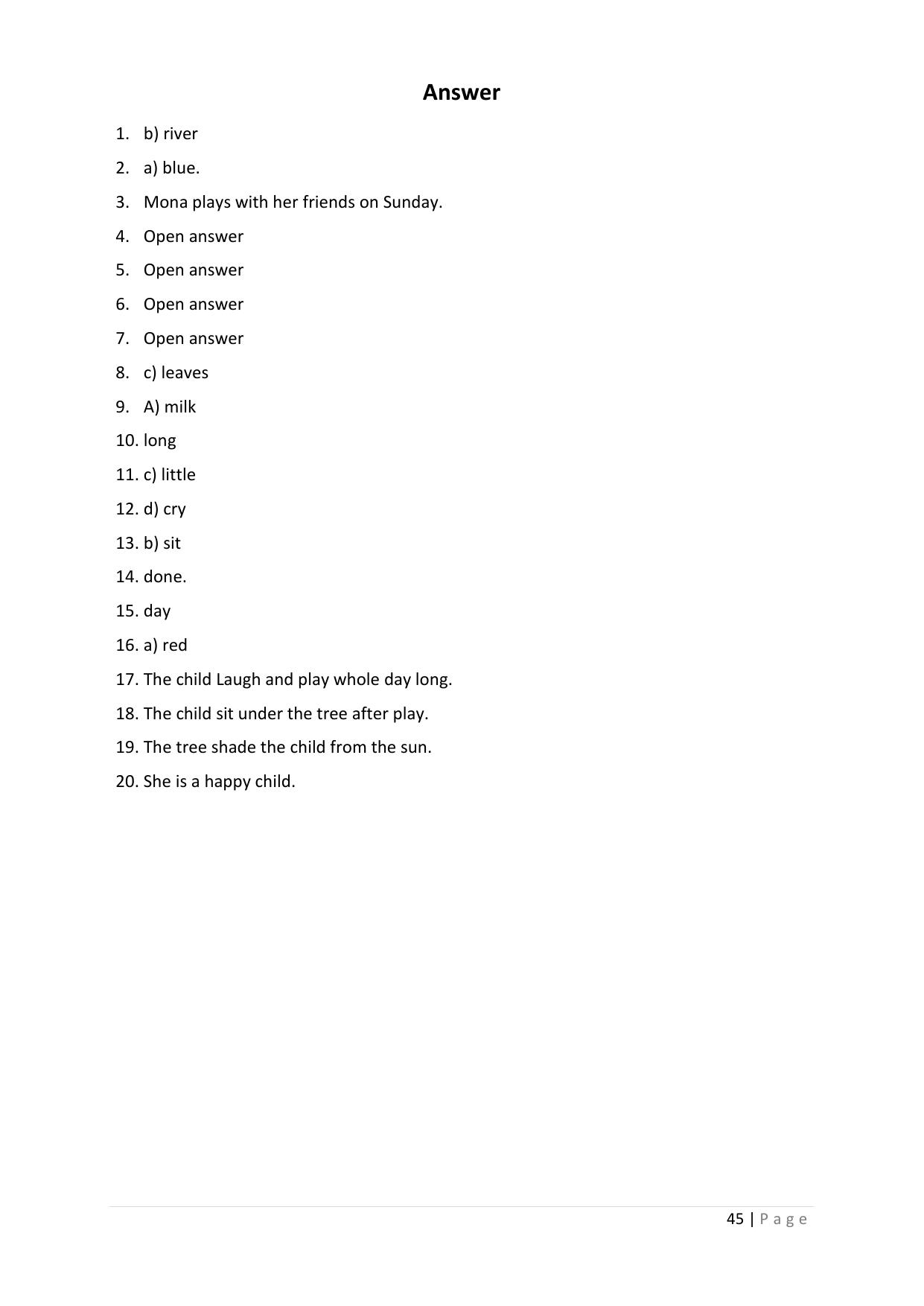 Chhattisgarh Board Class 3 English Question Bank - Page 49