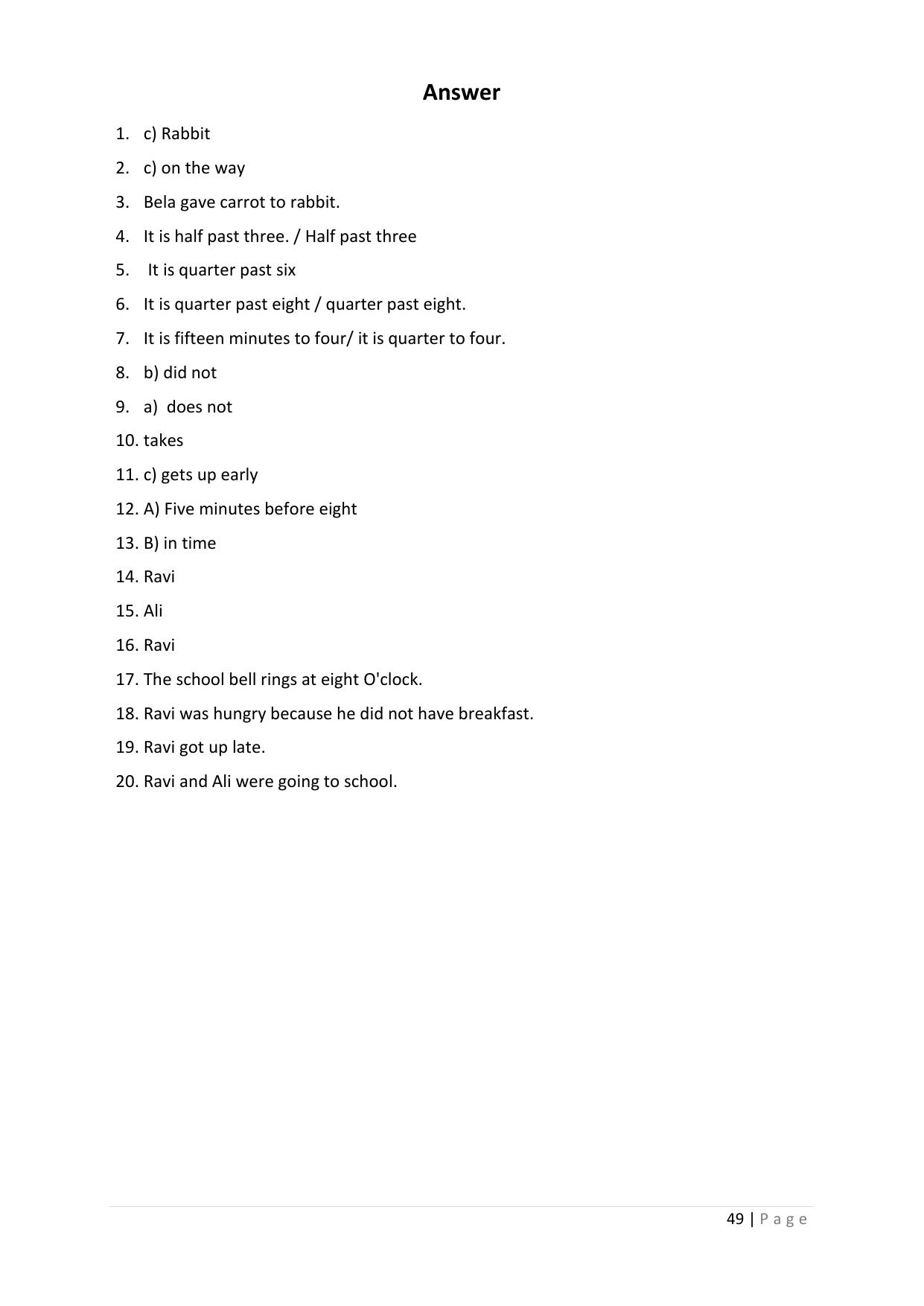 Chhattisgarh Board Class 3 English Question Bank - Page 53