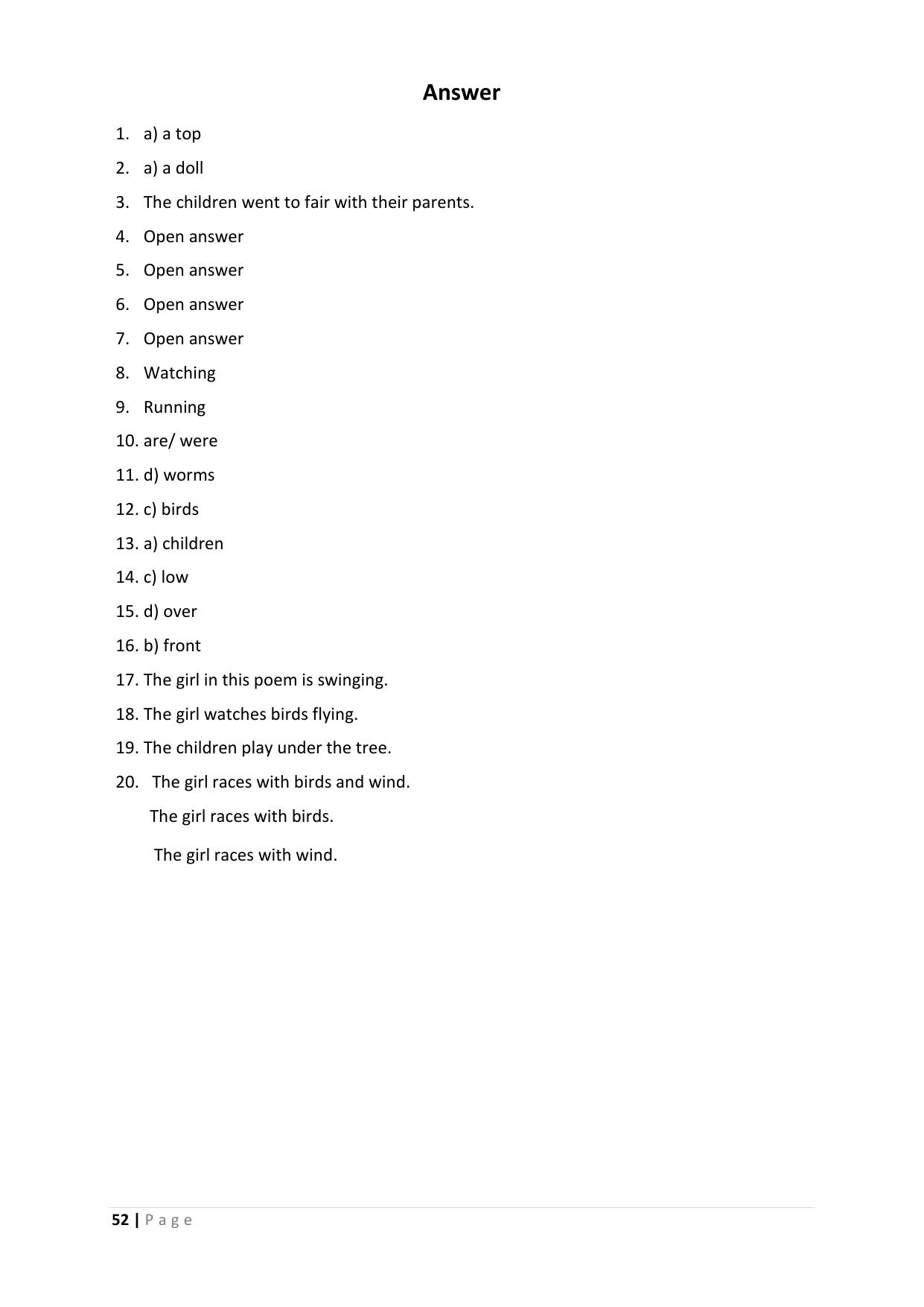 Chhattisgarh Board Class 3 English Question Bank - Page 56