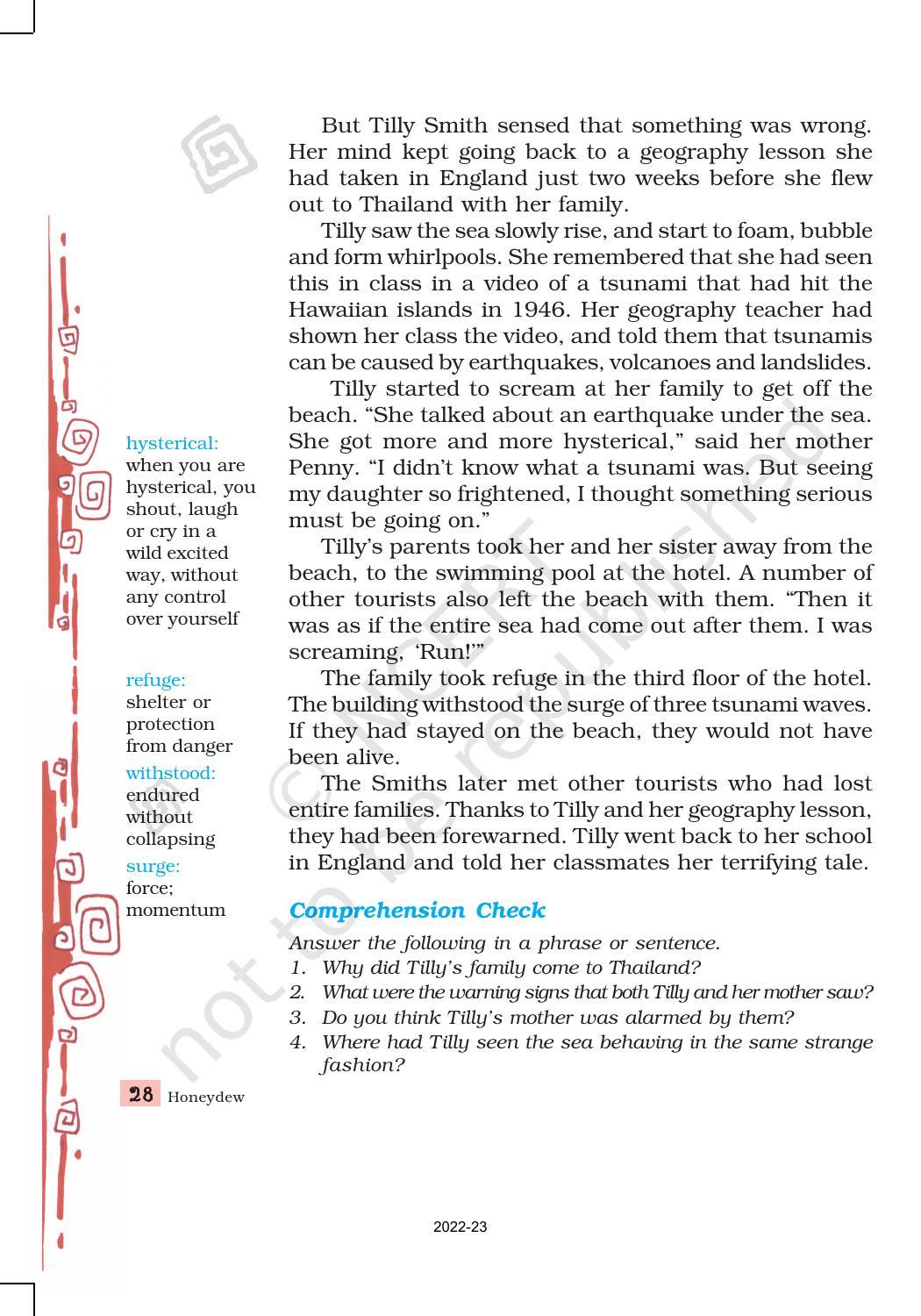 NCERT Book for Class 8 English Chapter 2 The Tsunami - Page 5