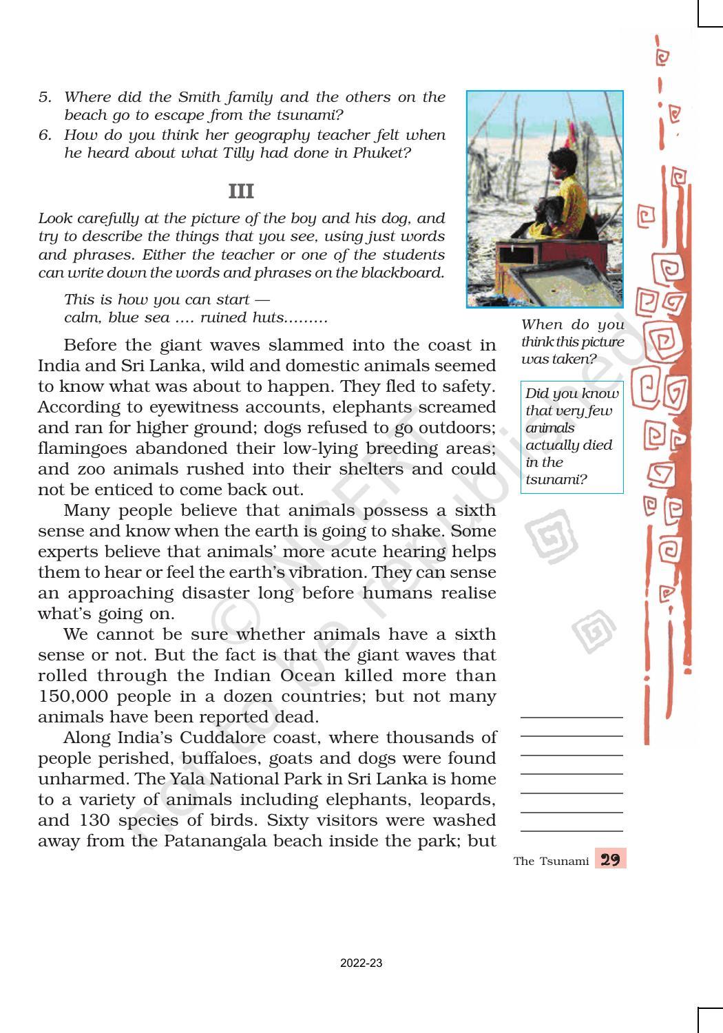 NCERT Book for Class 8 English Chapter 2 The Tsunami - Page 6