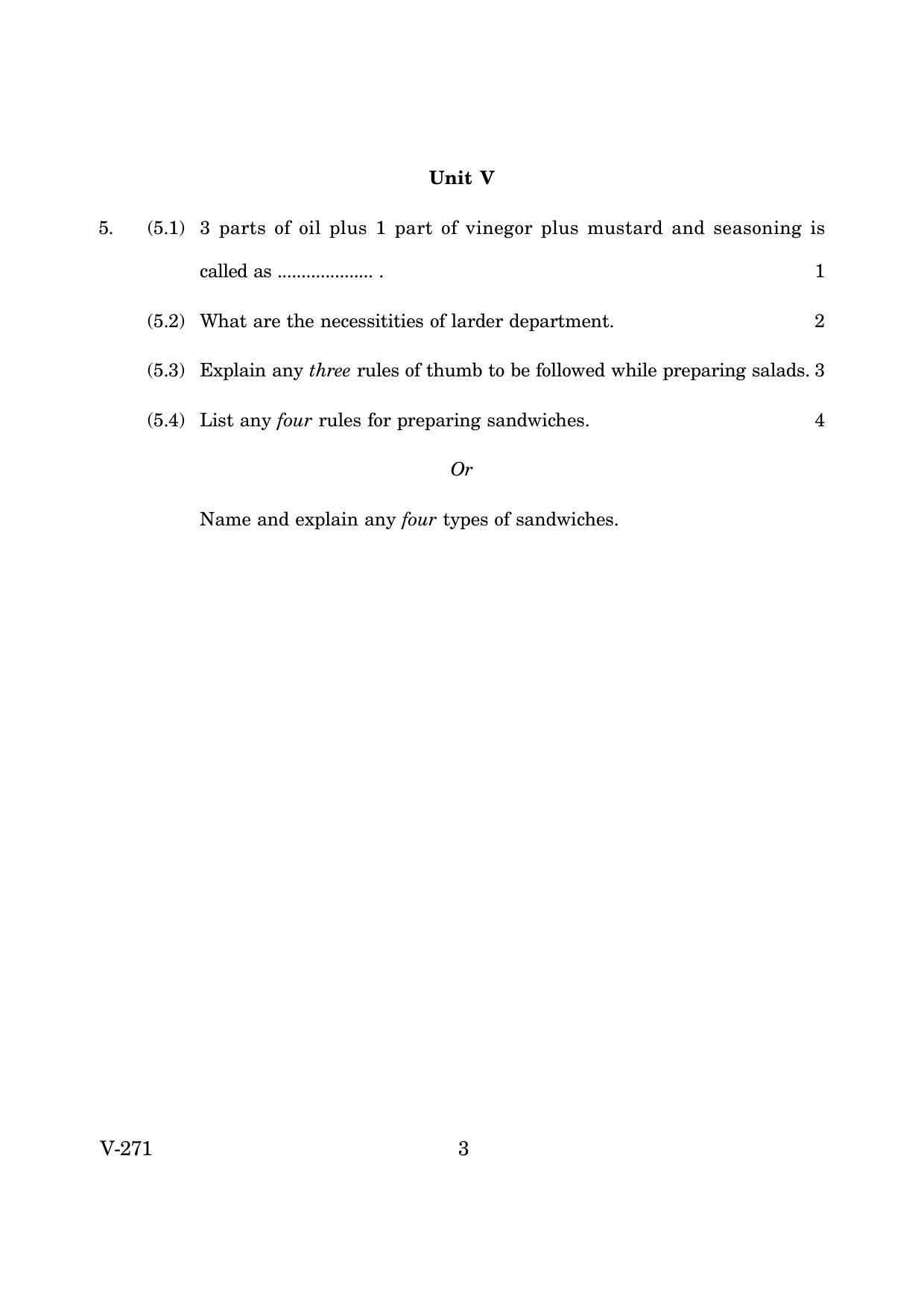 Goa Board Class 12 Food Production   (June 2019) Question Paper - Page 3