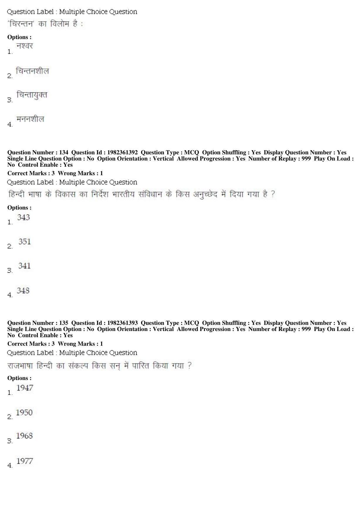 BHU RET M.A. Heritage Management 2019 Question Paper - Page 61