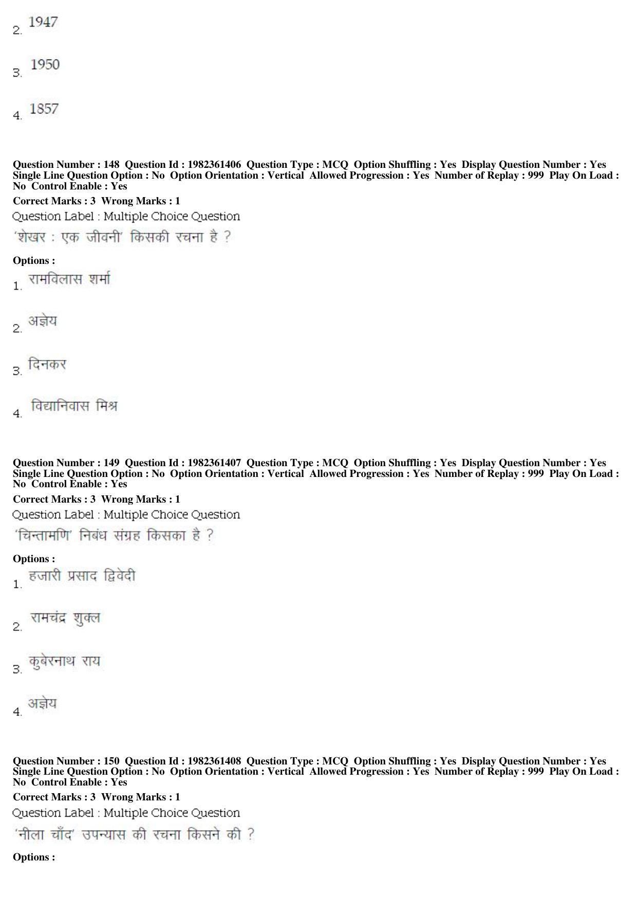 BHU RET M.A. Heritage Management 2019 Question Paper - Page 66