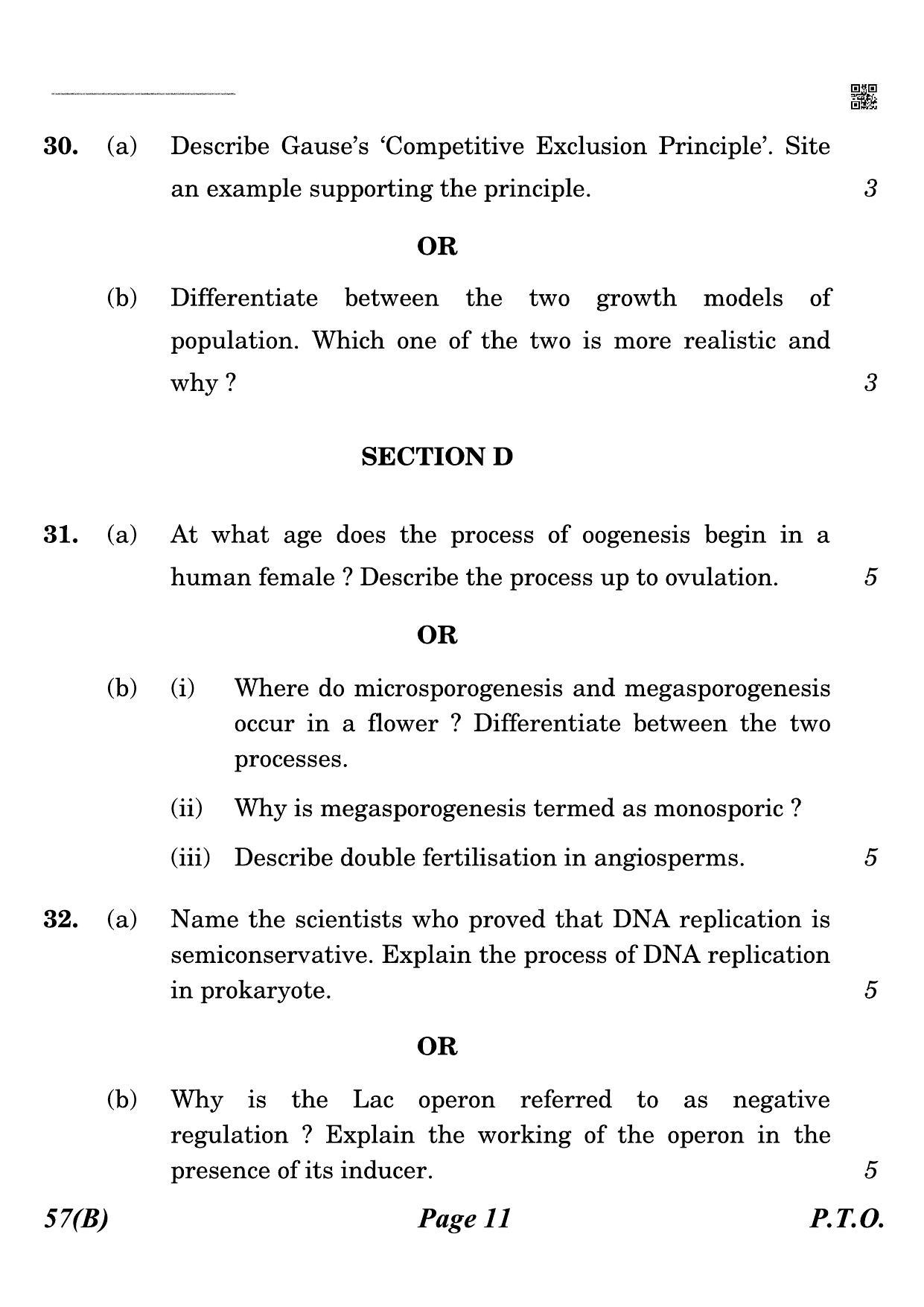 CBSE Class 12 QP_044_biology_for_visually_impared_candidates 2021 Compartment Question Paper - Page 11