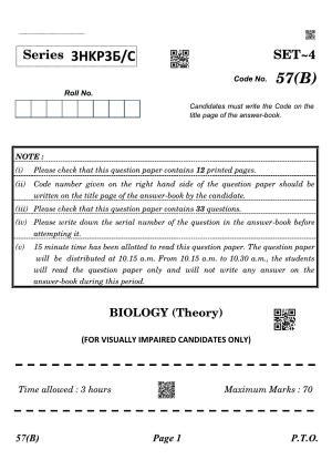 CBSE Class 12 QP_044_biology_for_visually_impared_candidates 2021 Compartment Question Paper