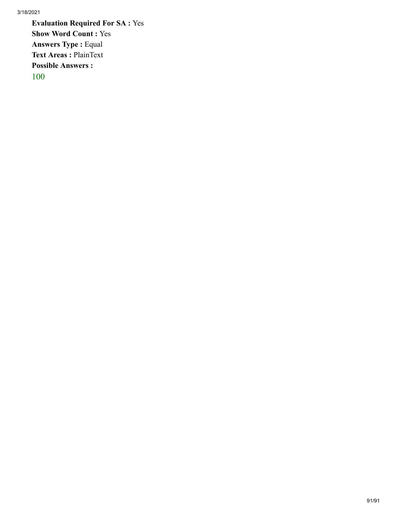 JEE Mains 2021: BTech EK (Shift 2) 17-03-2021 Question Paper - Page 91