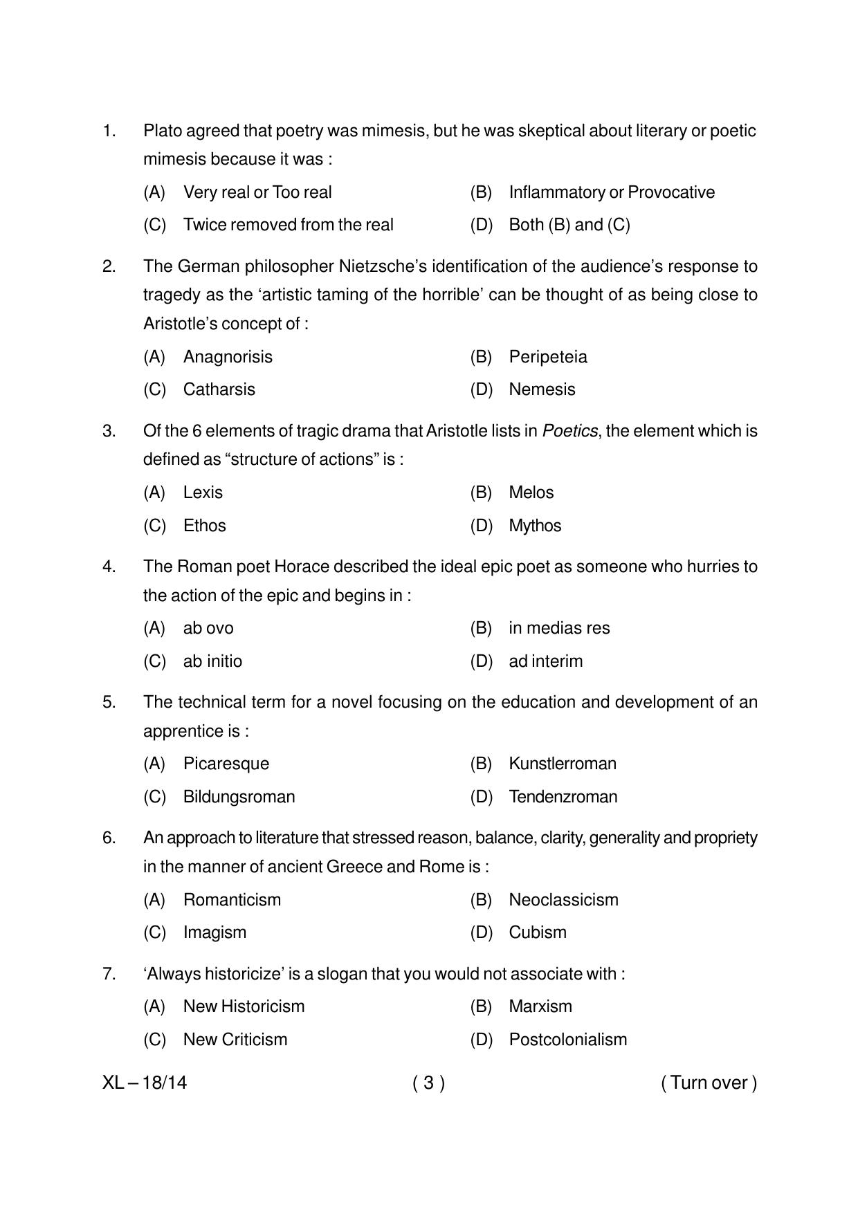Odisha CPET ENGLISH 2020 Question Paper - Page 3