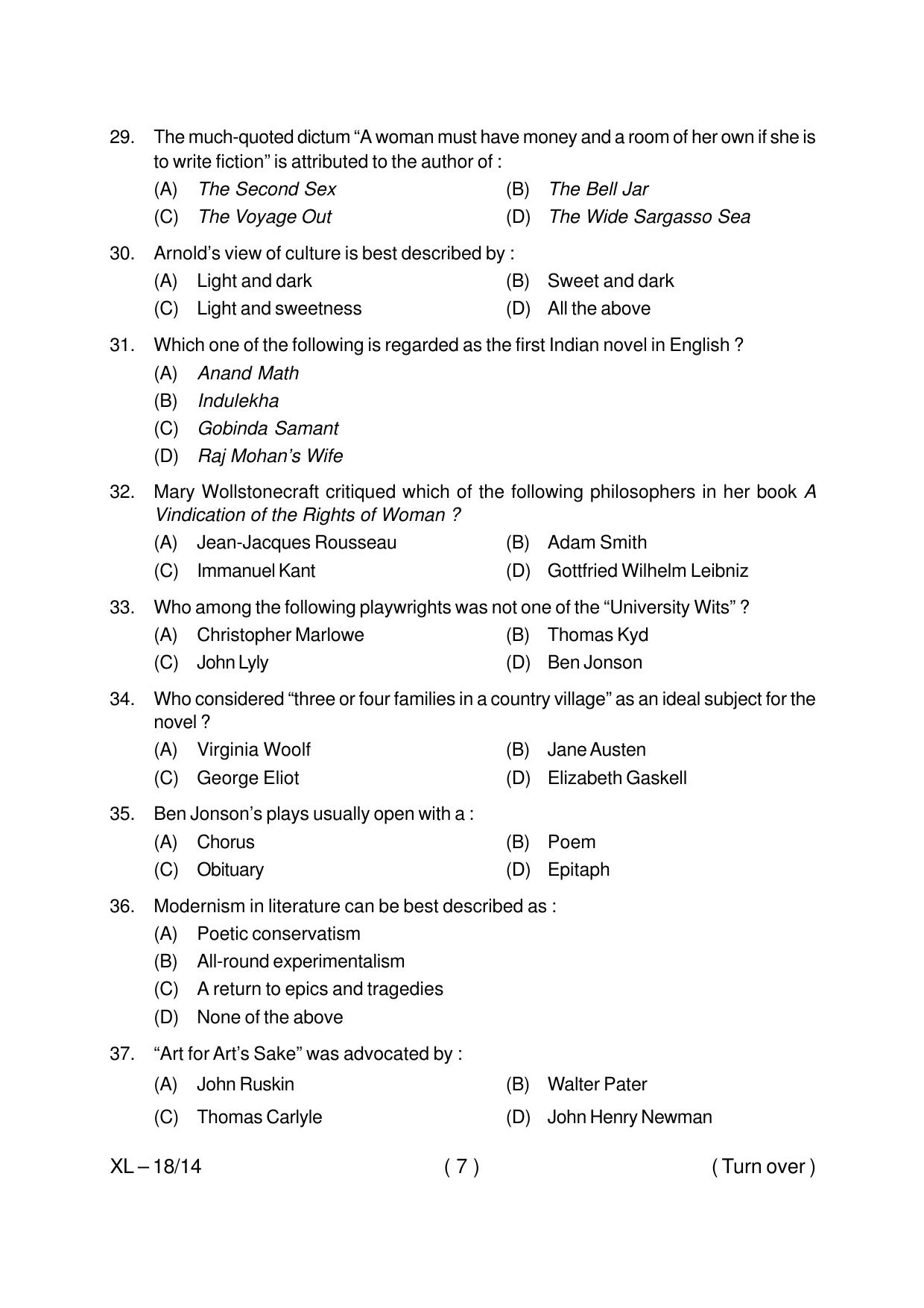 Odisha CPET ENGLISH 2020 Question Paper - Page 7