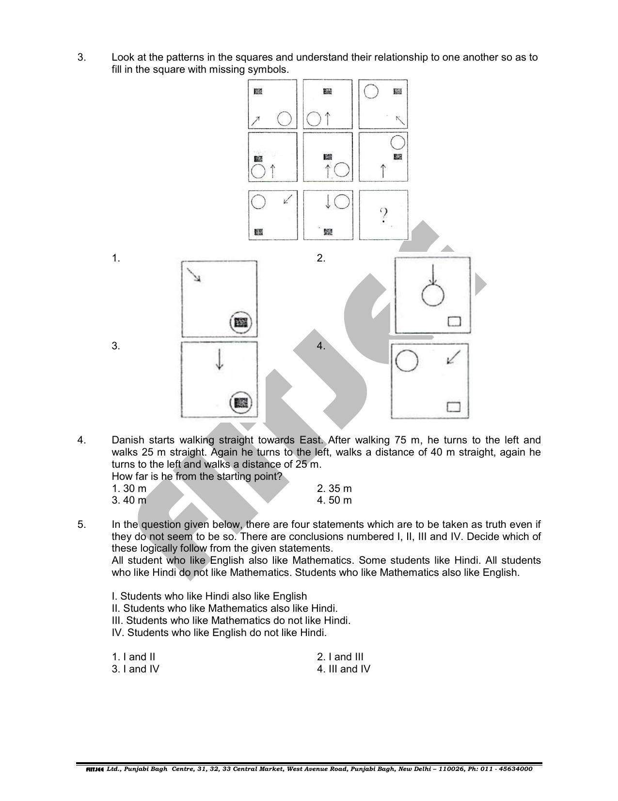 NTSE 2018 (Stage II) MAT Question Paper (May 13, 2018 ) - Page 2