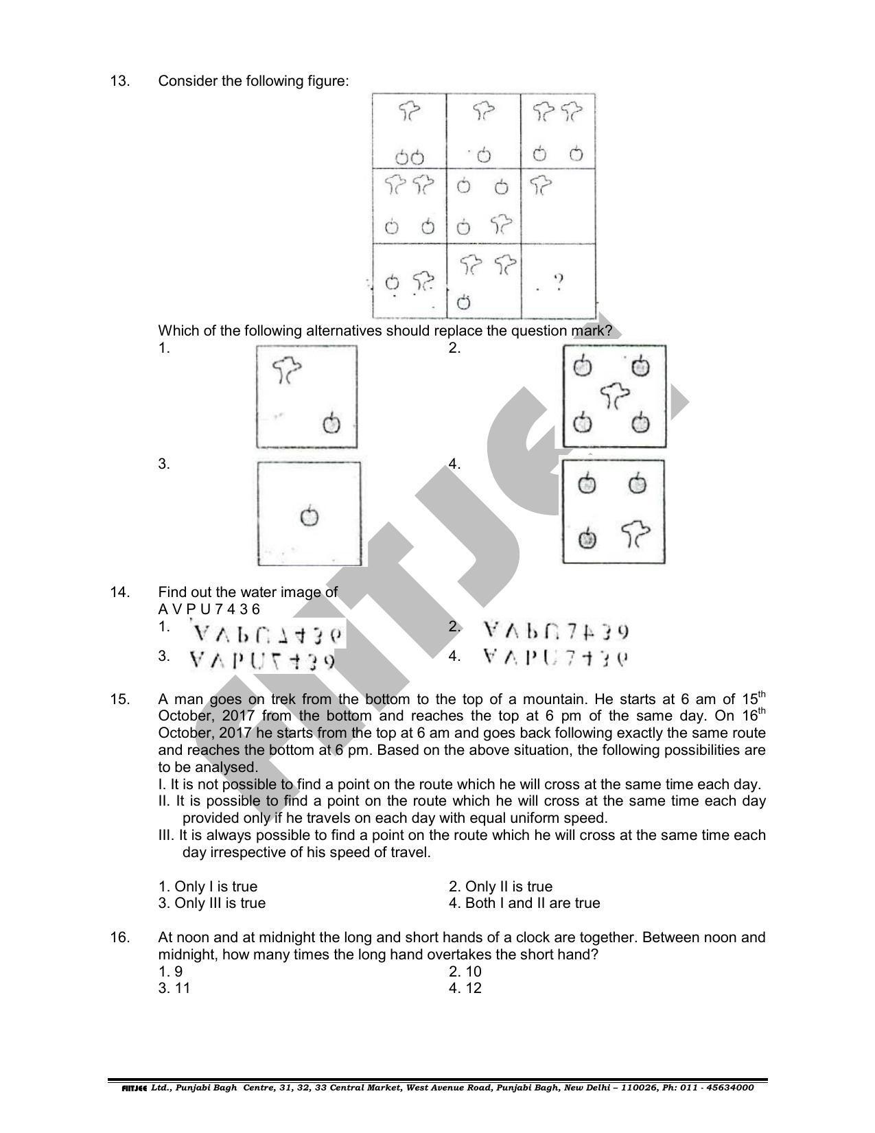 NTSE 2018 (Stage II) MAT Question Paper (May 13, 2018 ) - Page 5