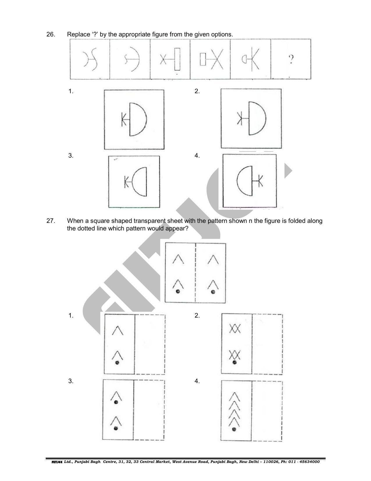 NTSE 2018 (Stage II) MAT Question Paper (May 13, 2018 ) - Page 8