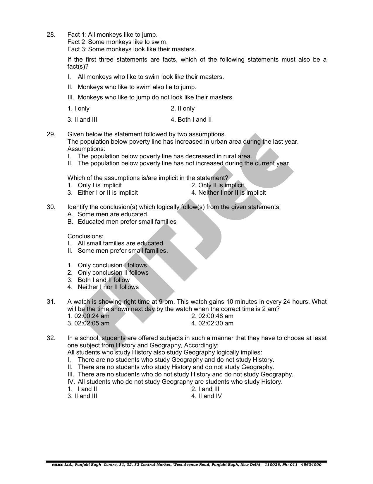 NTSE 2018 (Stage II) MAT Question Paper (May 13, 2018 ) - Page 9