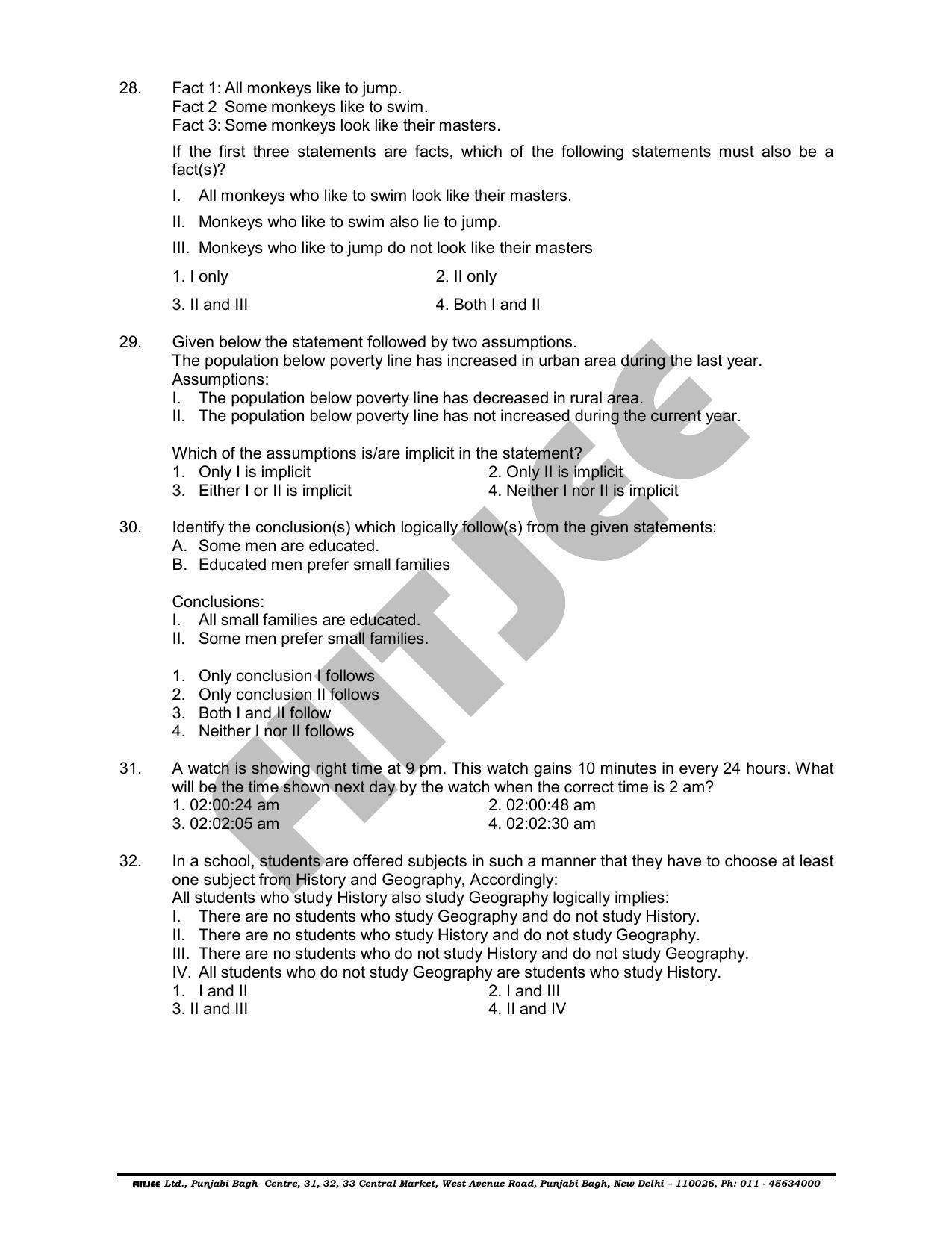NTSE 2018 (Stage II) MAT Question Paper (May 13, 2018 ) - Page 9