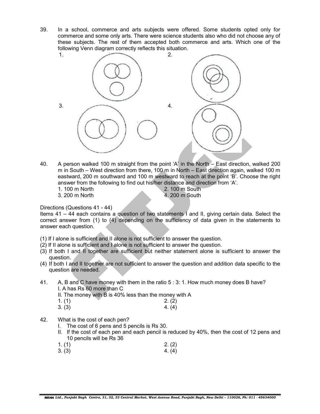 NTSE 2018 (Stage II) MAT Question Paper (May 13, 2018 ) - Page 12
