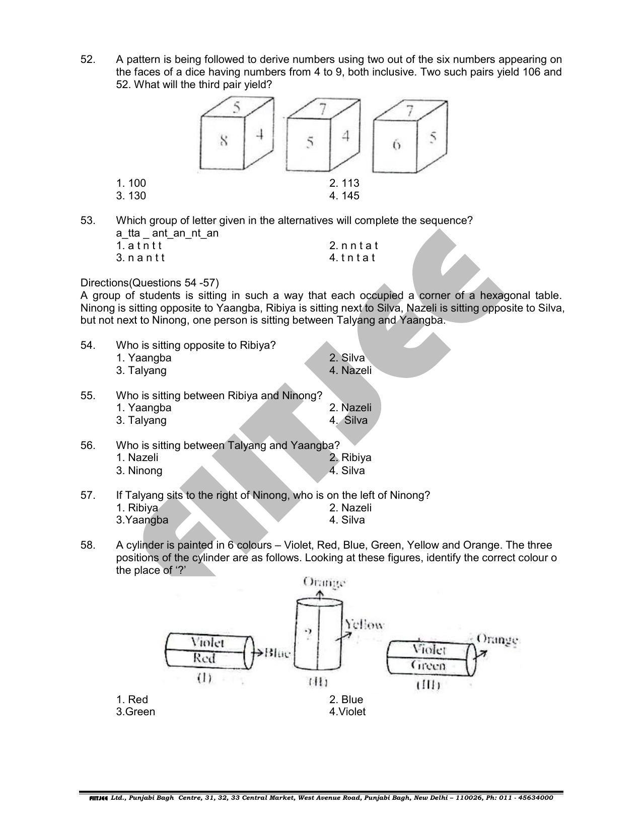 NTSE 2018 (Stage II) MAT Question Paper (May 13, 2018 ) - Page 14