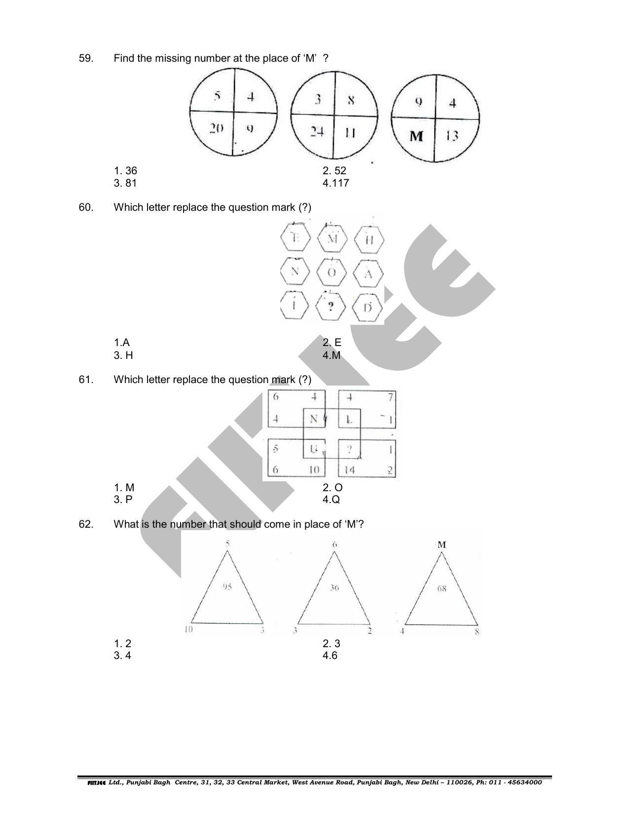NTSE 2018 (Stage II) MAT Question Paper (May 13, 2018 ) - Page 15