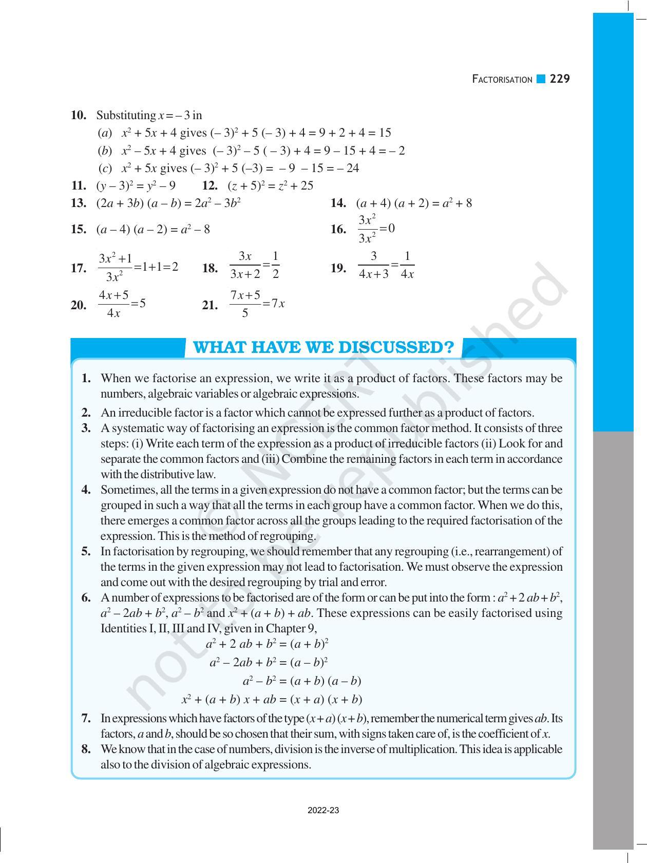 NCERT Book for Class 8 Maths Chapter 14 Factorization - Page 13