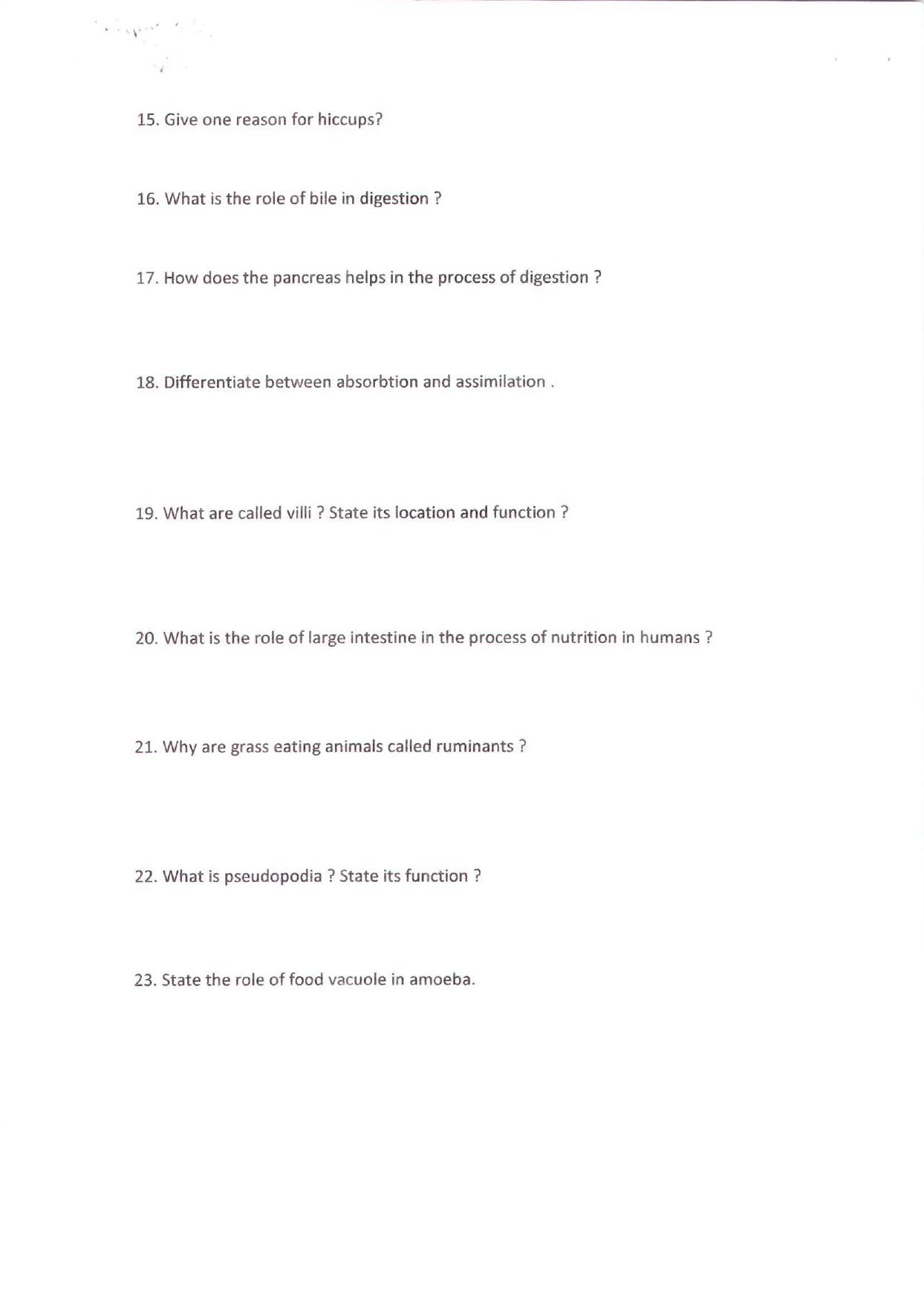 CBSE Worksheets for Class 7 Science Nutrition in Plants Assignment 1 - Page 2