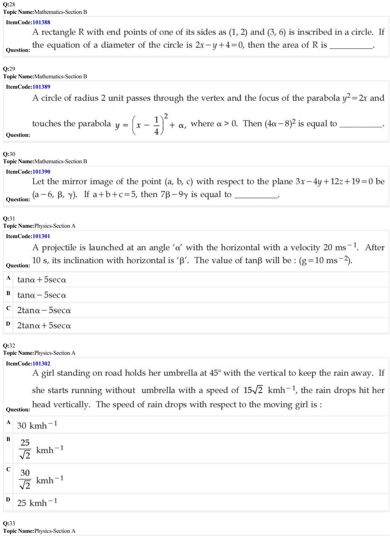 JEE Mains 2022: BTech English (Shift 1) 27-06-2022 Question Paper - Page 8
