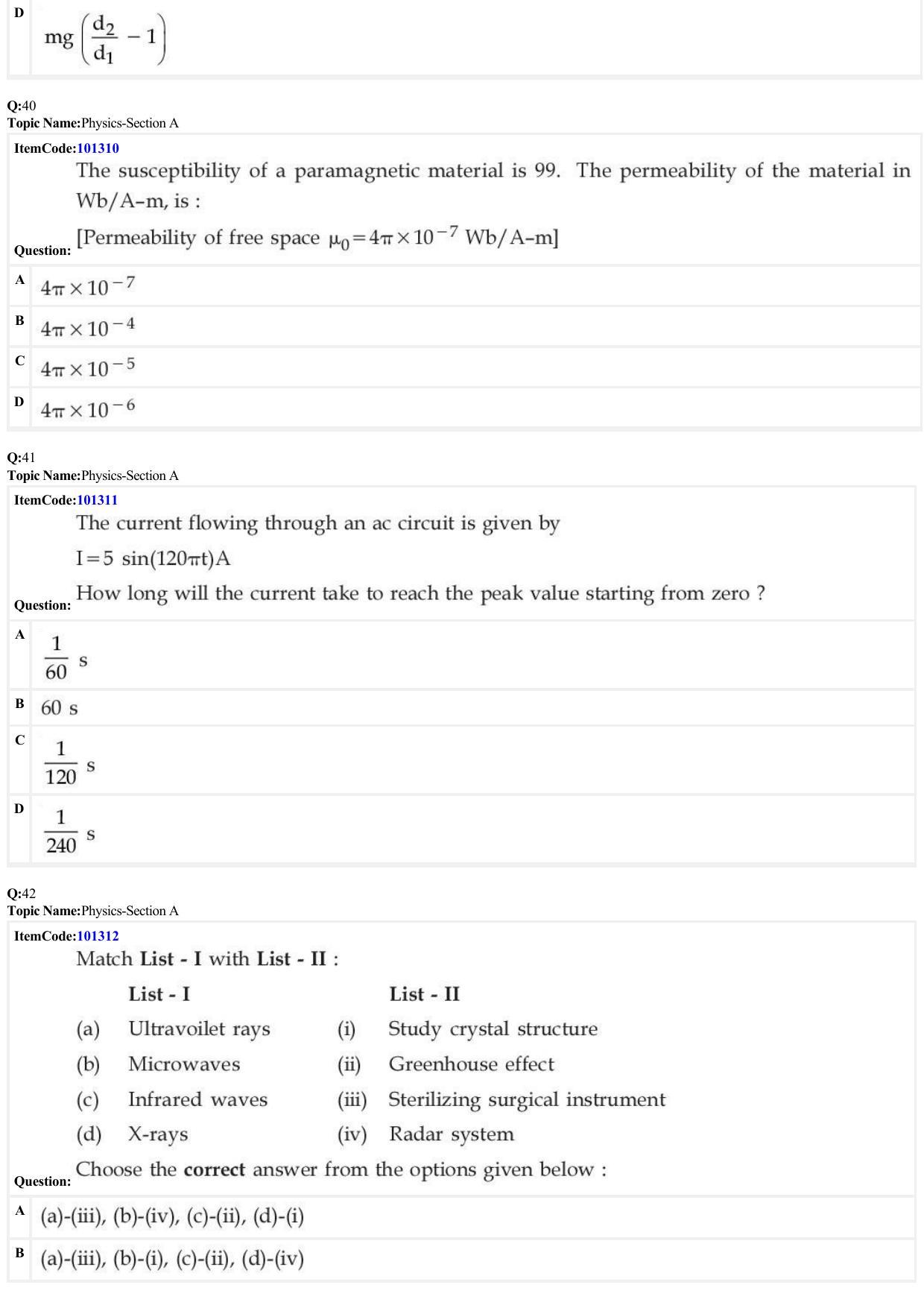 JEE Mains 2022: BTech English (Shift 1) 27-06-2022 Question Paper - Page 11