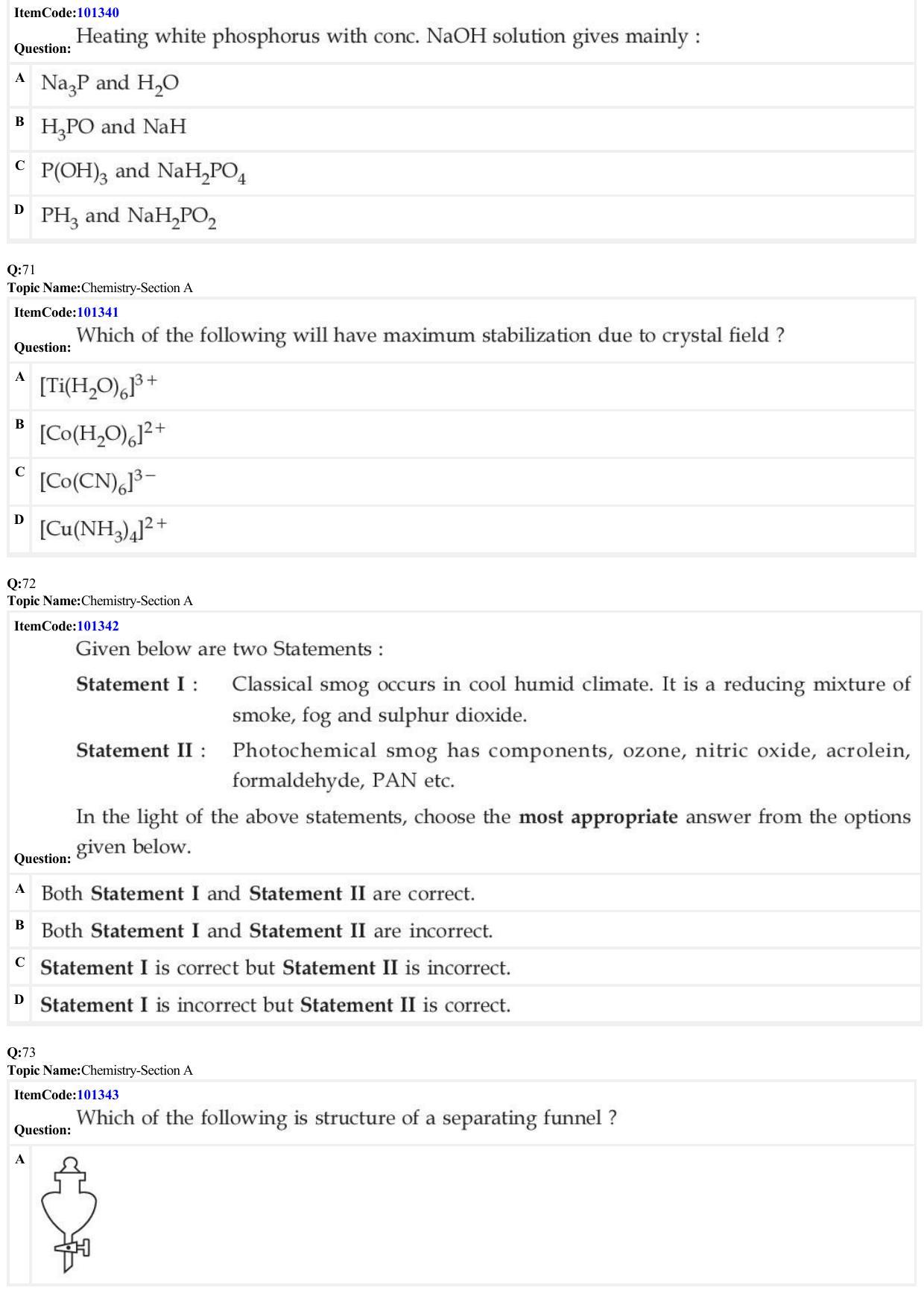 JEE Mains 2022: BTech English (Shift 1) 27-06-2022 Question Paper - Page 20