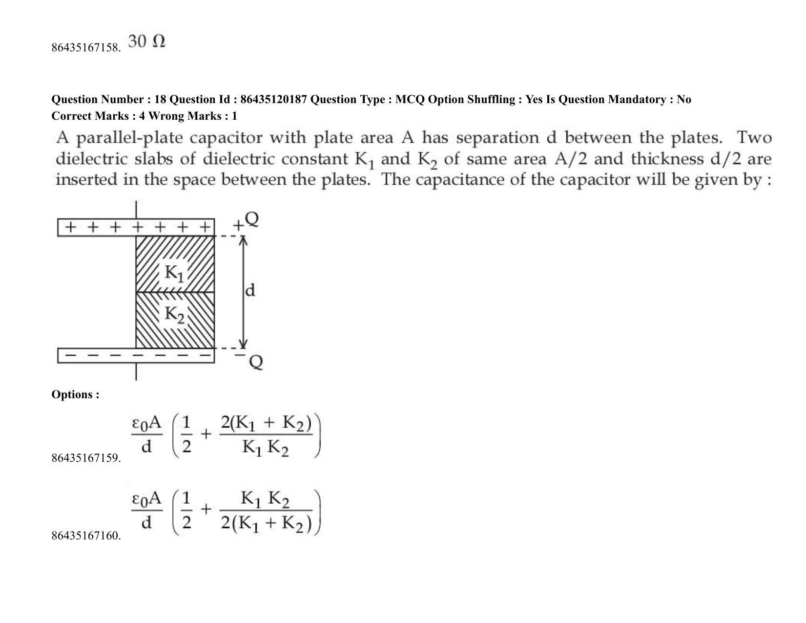JEE Mains 2021: BTech (Shift 2) 26-08-2021 Question Paper - Page 18