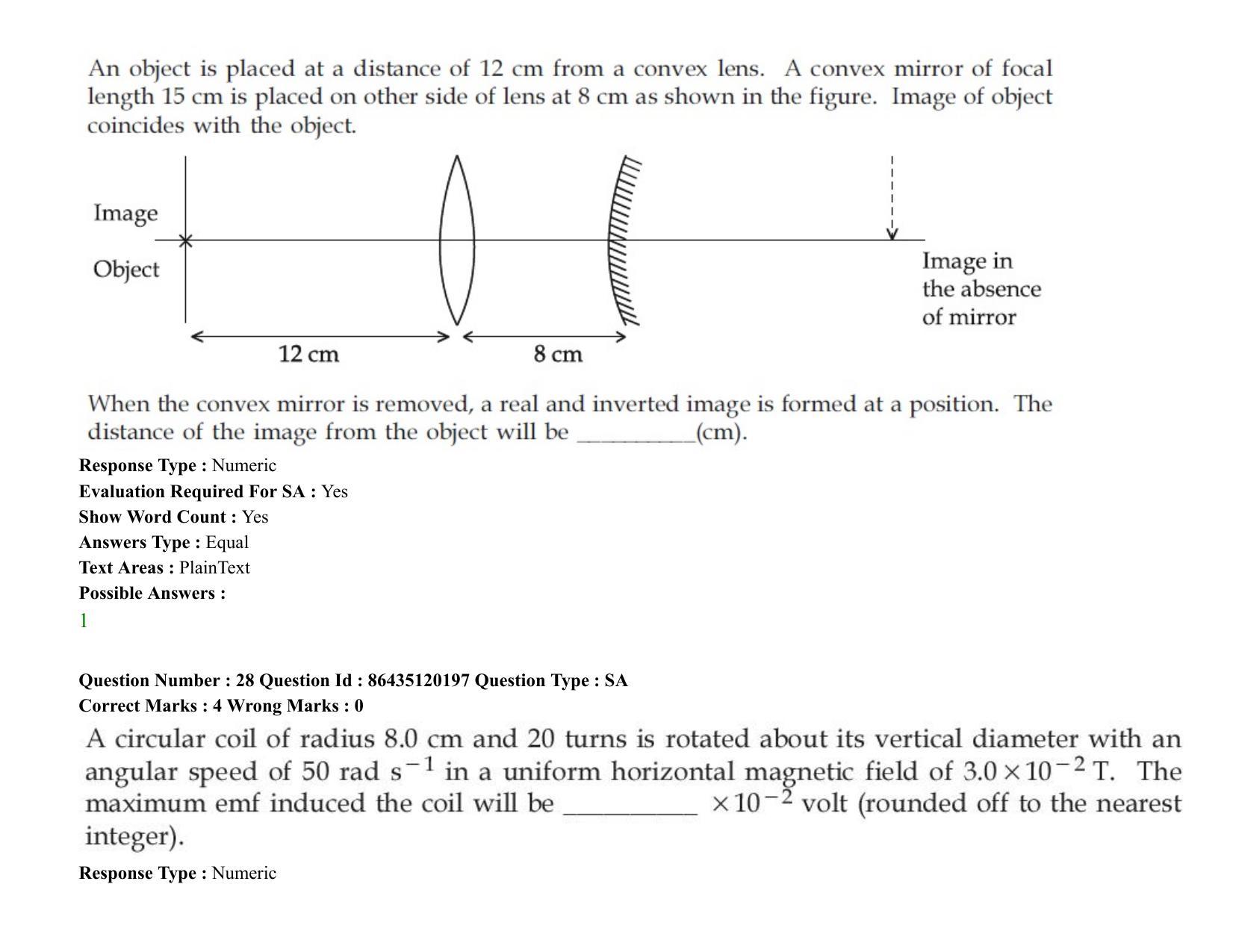 JEE Mains 2021: BTech (Shift 2) 26-08-2021 Question Paper - Page 25