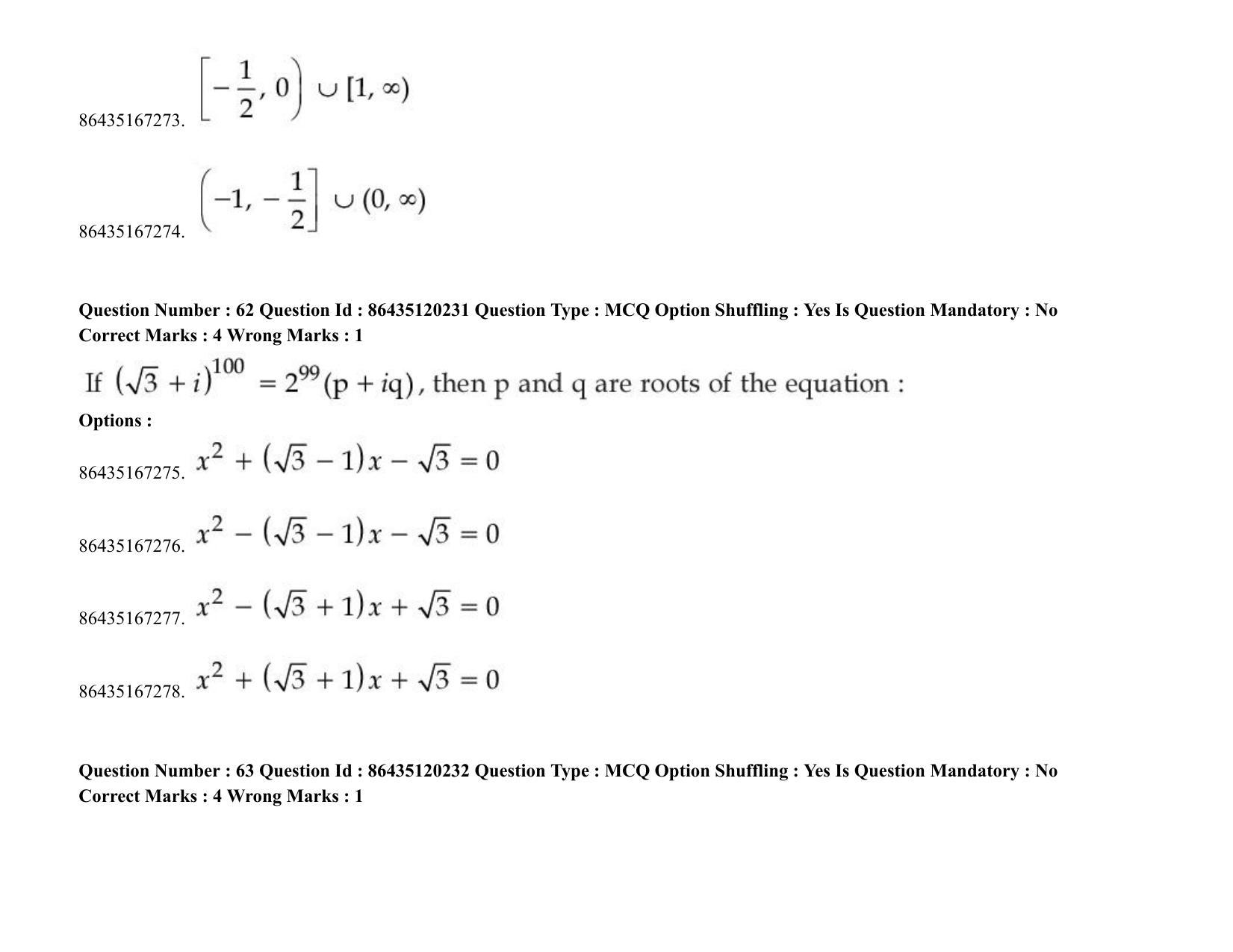 JEE Mains 2021: BTech (Shift 2) 26-08-2021 Question Paper - Page 52