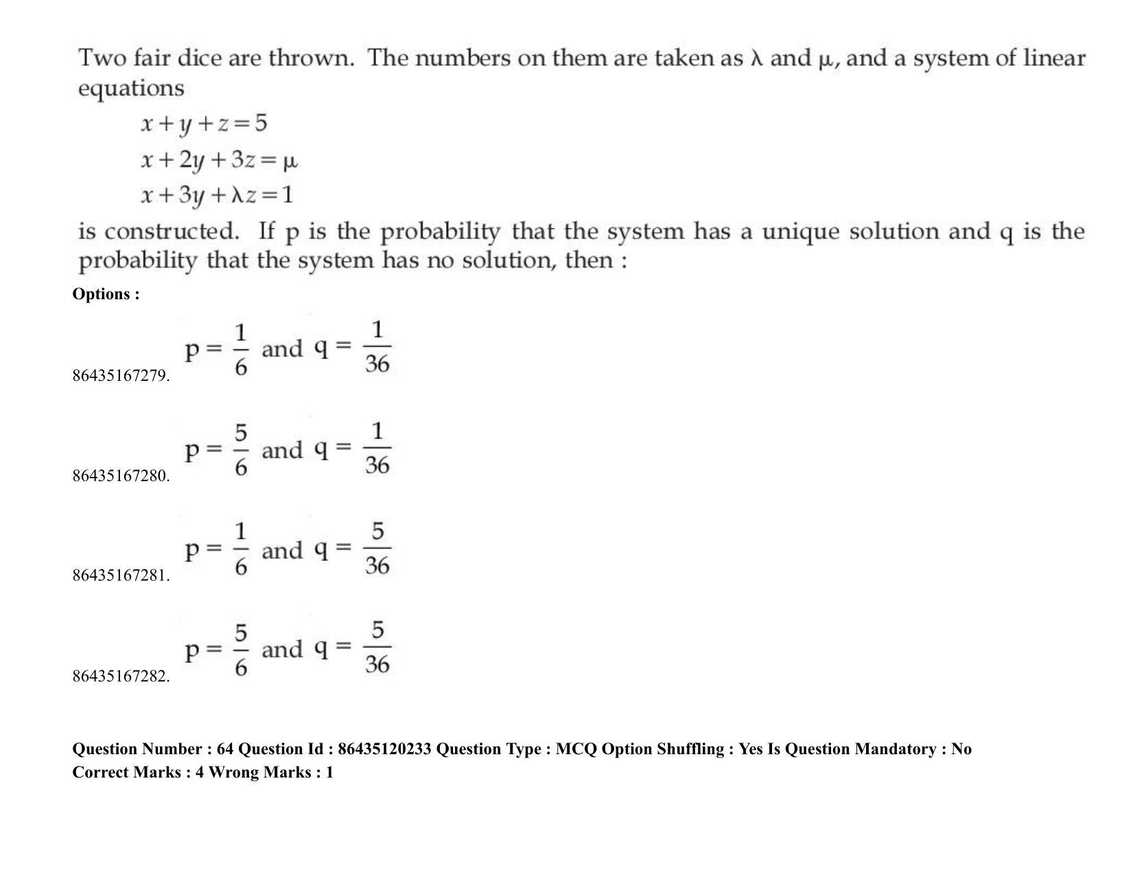 JEE Mains 2021: BTech (Shift 2) 26-08-2021 Question Paper - Page 53