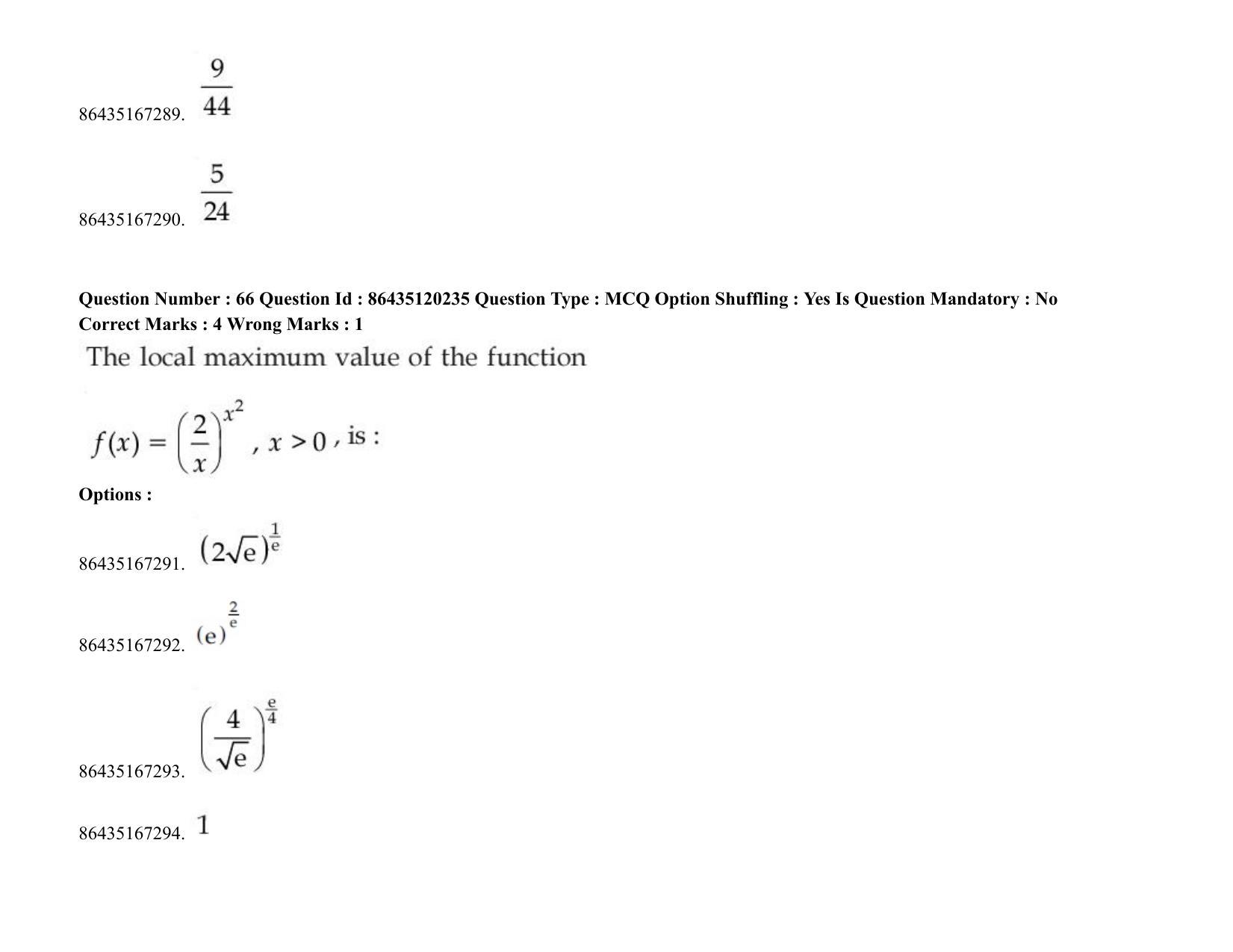 JEE Mains 2021: BTech (Shift 2) 26-08-2021 Question Paper - Page 55