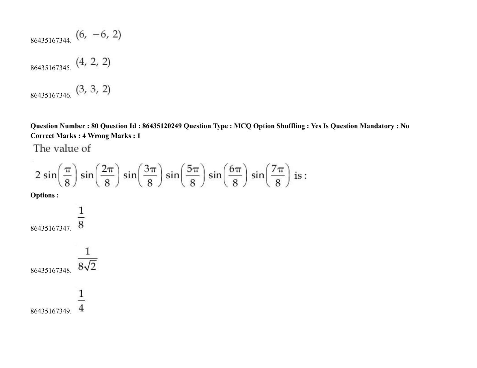 JEE Mains 2021: BTech (Shift 2) 26-08-2021 Question Paper - Page 65