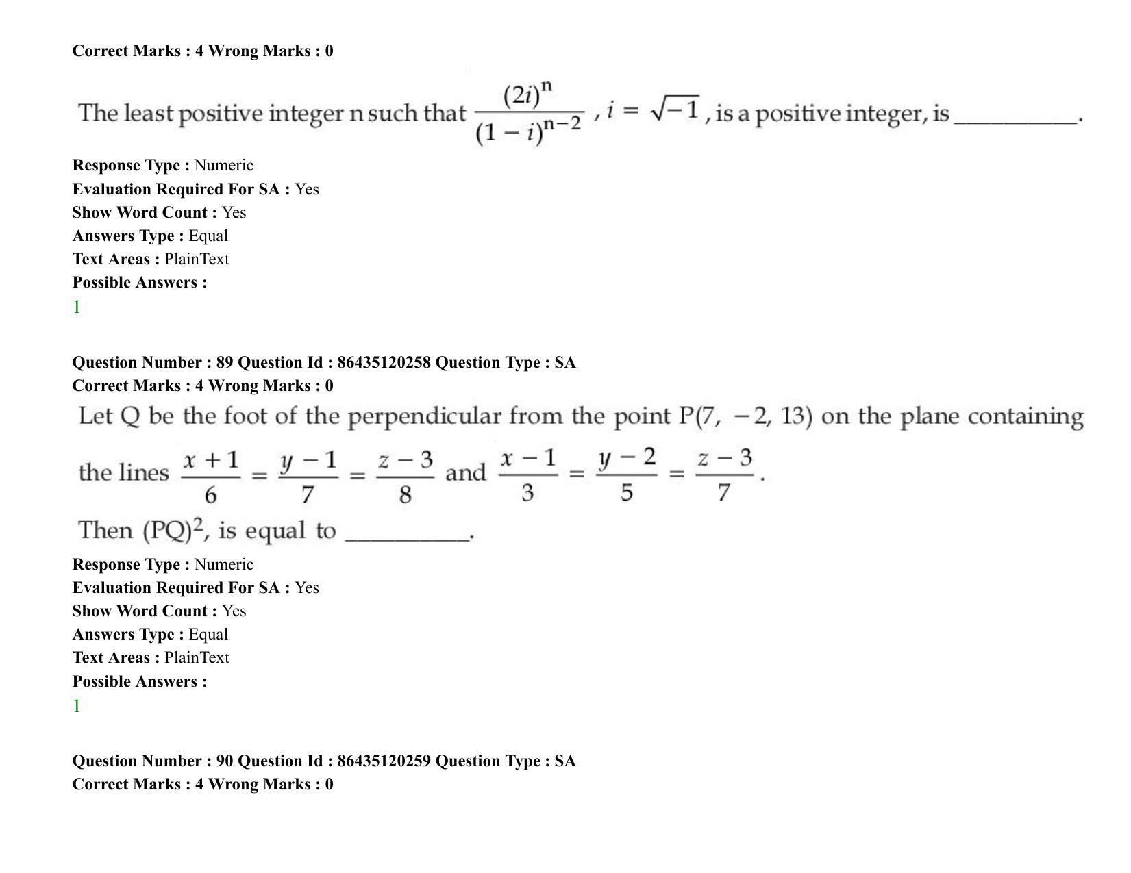 JEE Mains 2021: BTech (Shift 2) 26-08-2021 Question Paper - Page 70