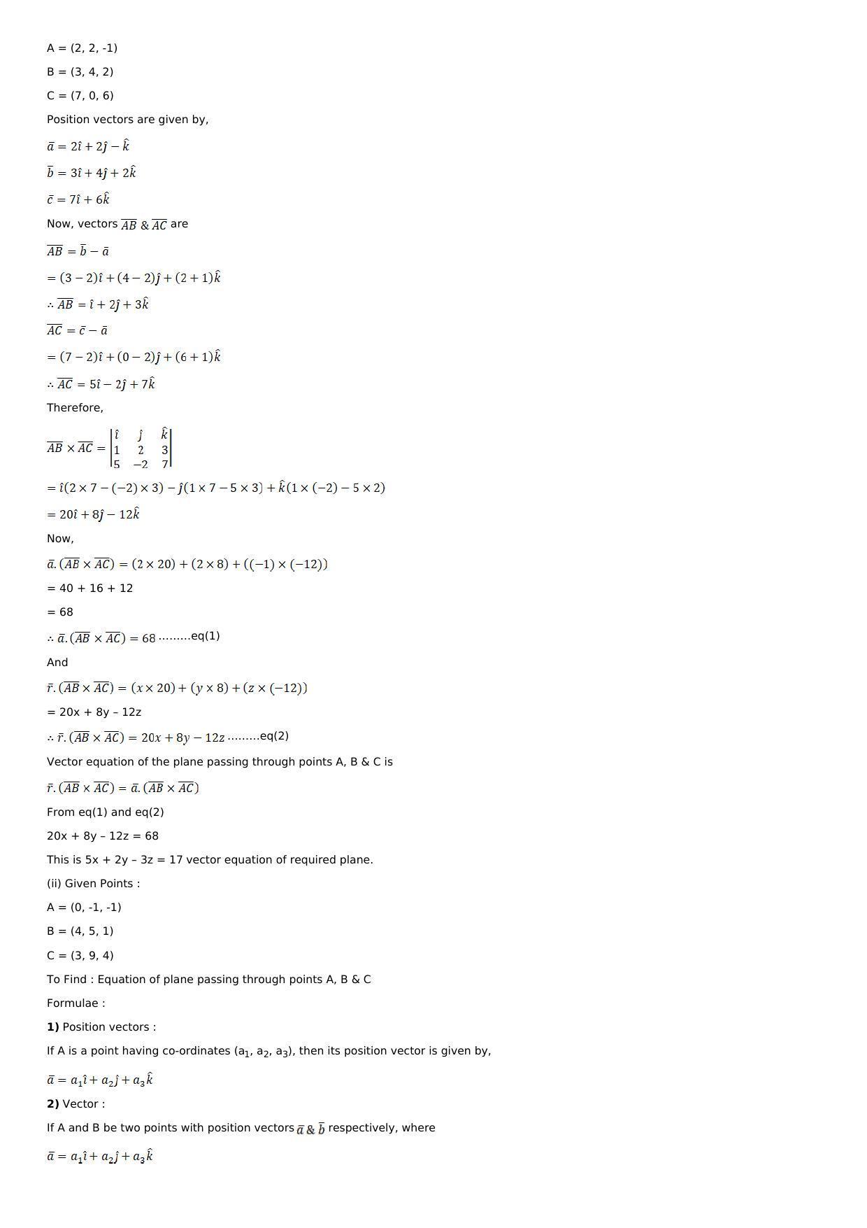 Chapter 28: The Plane Solutions: RS Aggarwal Class 12 Solutions  - Page 2