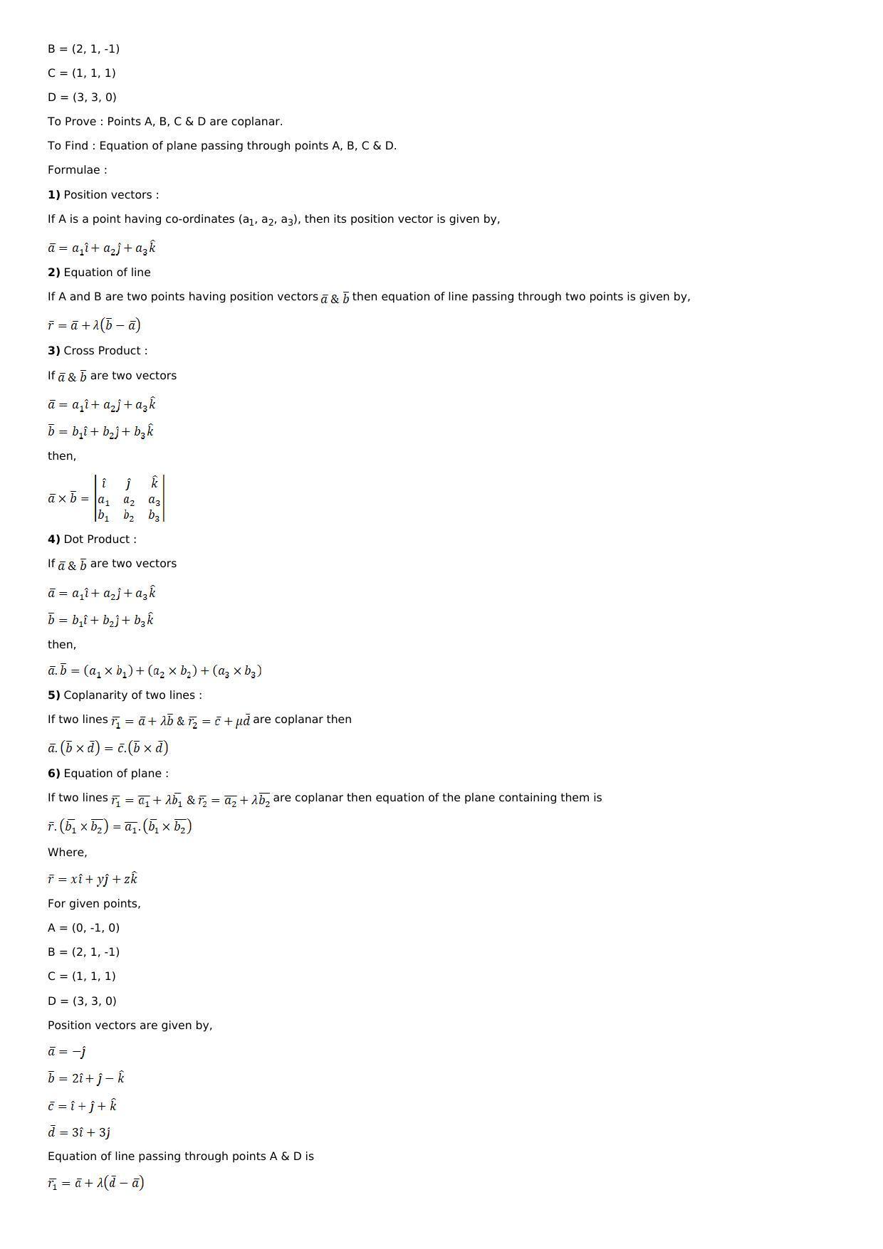 Chapter 28: The Plane Solutions: RS Aggarwal Class 12 Solutions  - Page 8