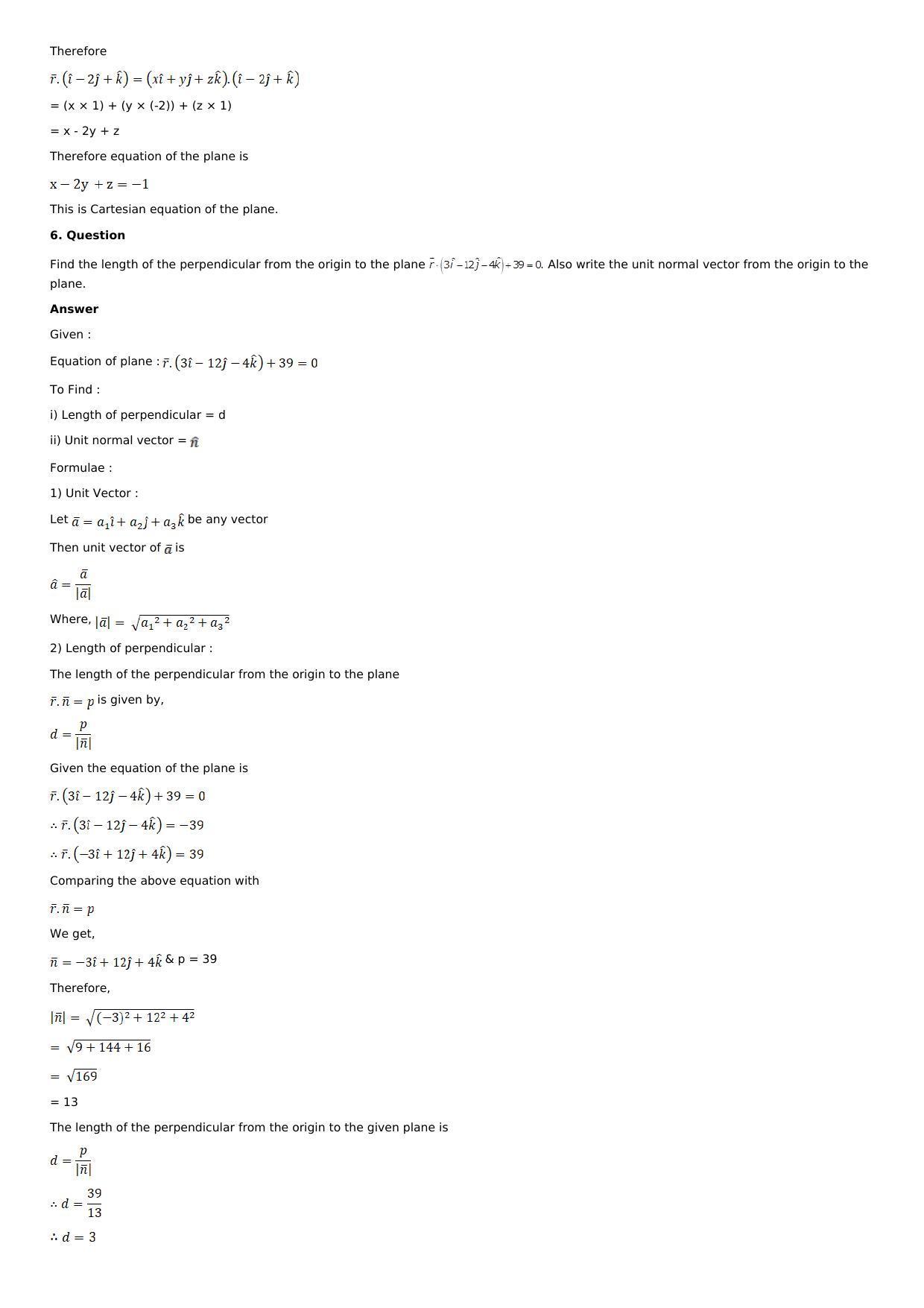 Chapter 28: The Plane Solutions: RS Aggarwal Class 12 Solutions  - Page 19