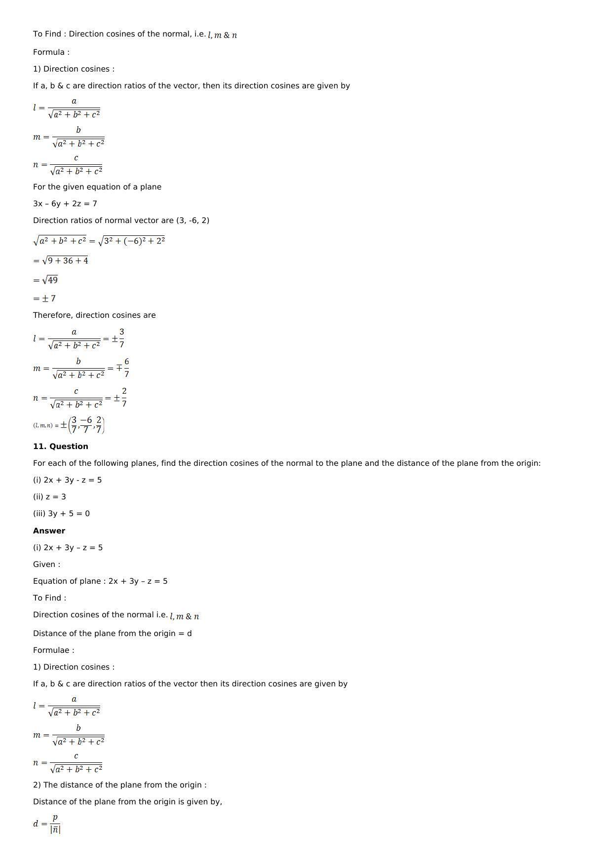 Chapter 28: The Plane Solutions: RS Aggarwal Class 12 Solutions  - Page 22