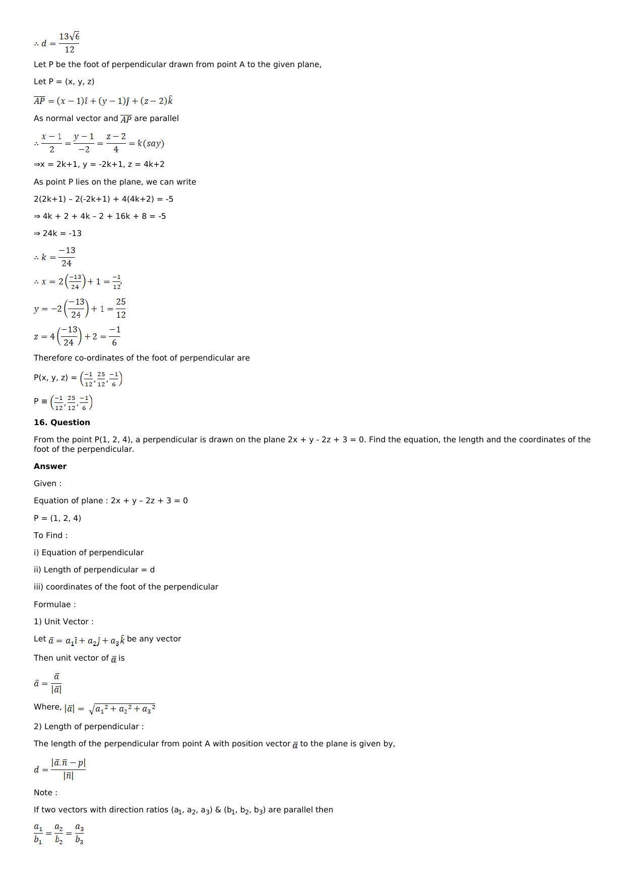 Chapter 28: The Plane Solutions: RS Aggarwal Class 12 Solutions  - Page 30