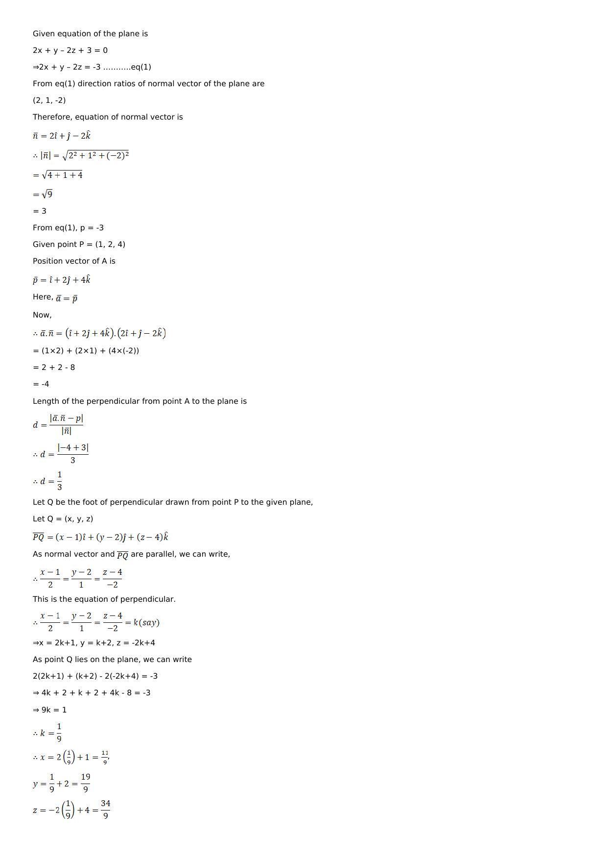 Chapter 28: The Plane Solutions: RS Aggarwal Class 12 Solutions  - Page 31