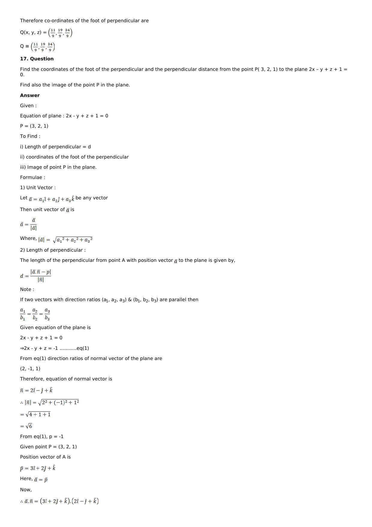 Chapter 28: The Plane Solutions: RS Aggarwal Class 12 Solutions  - Page 32
