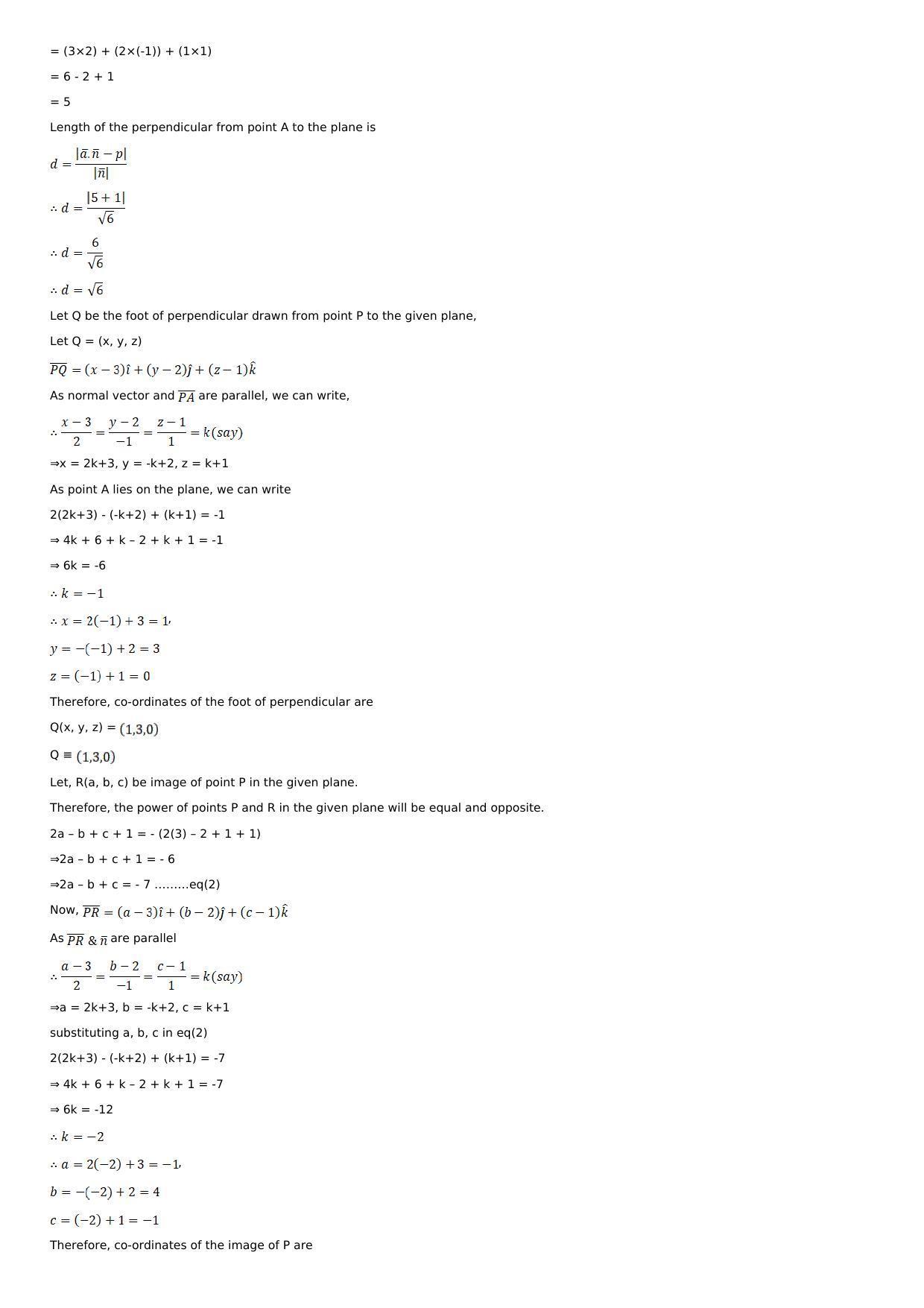 Chapter 28: The Plane Solutions: RS Aggarwal Class 12 Solutions  - Page 33