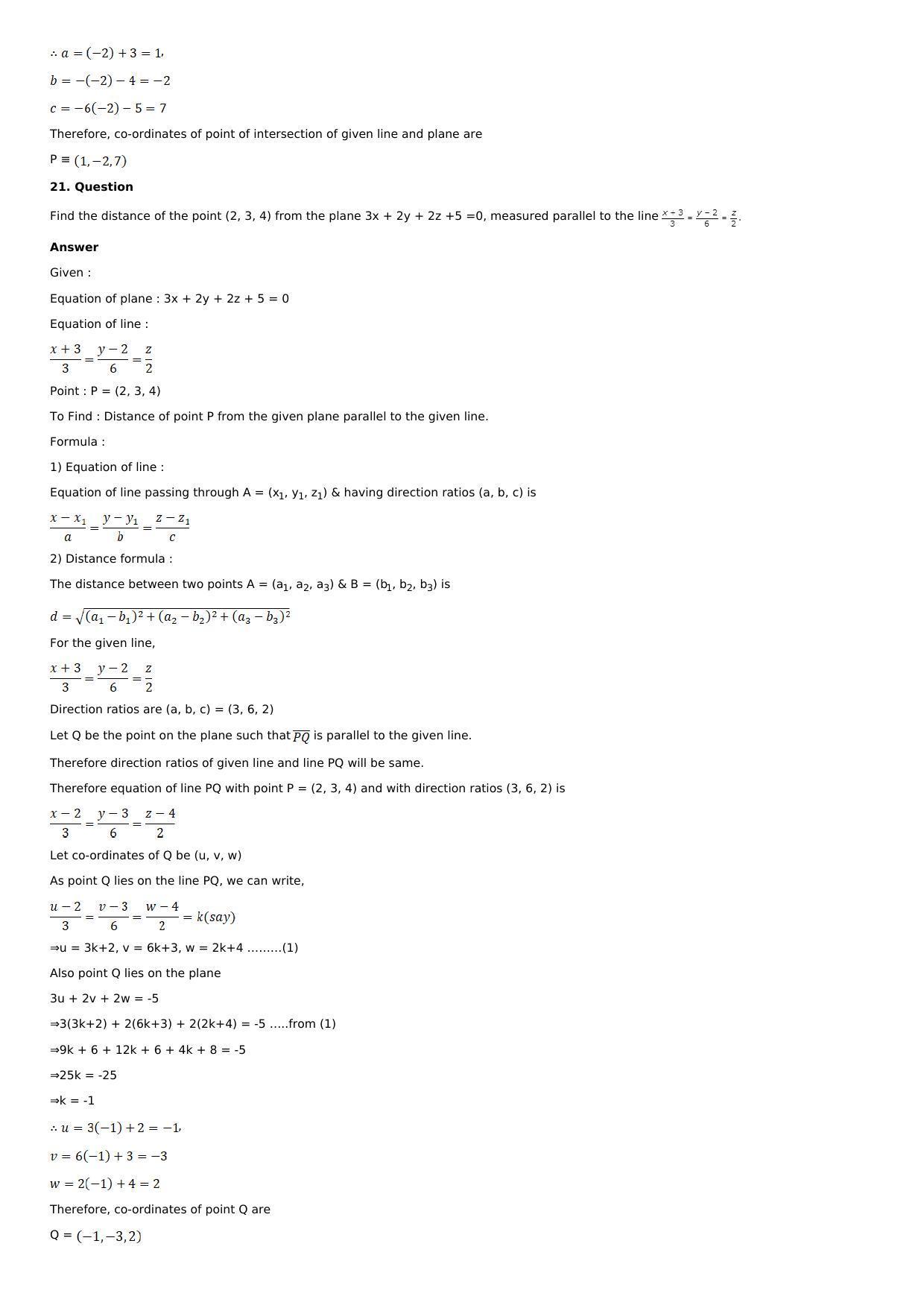 Chapter 28: The Plane Solutions: RS Aggarwal Class 12 Solutions  - Page 36
