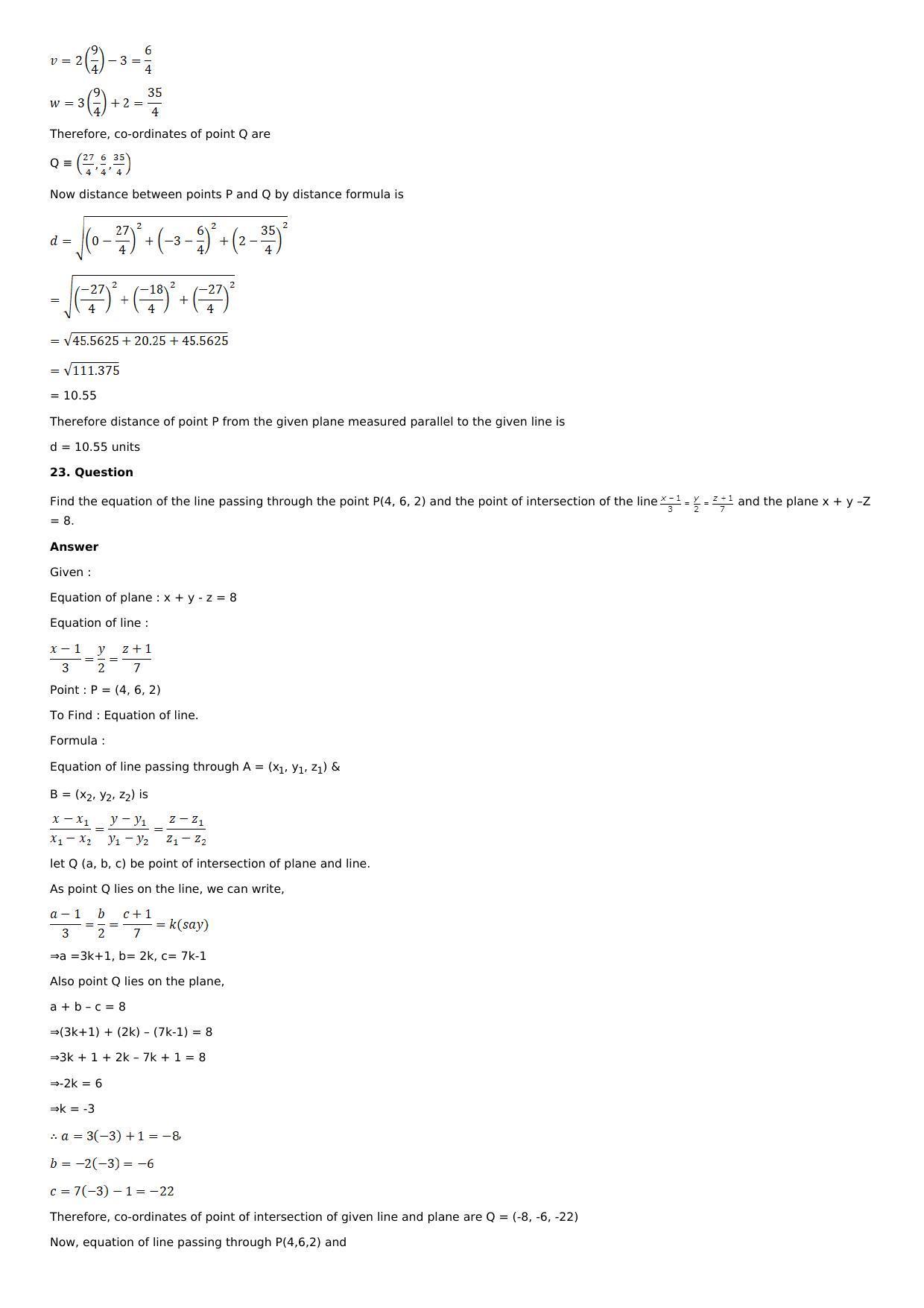 Chapter 28: The Plane Solutions: RS Aggarwal Class 12 Solutions  - Page 38