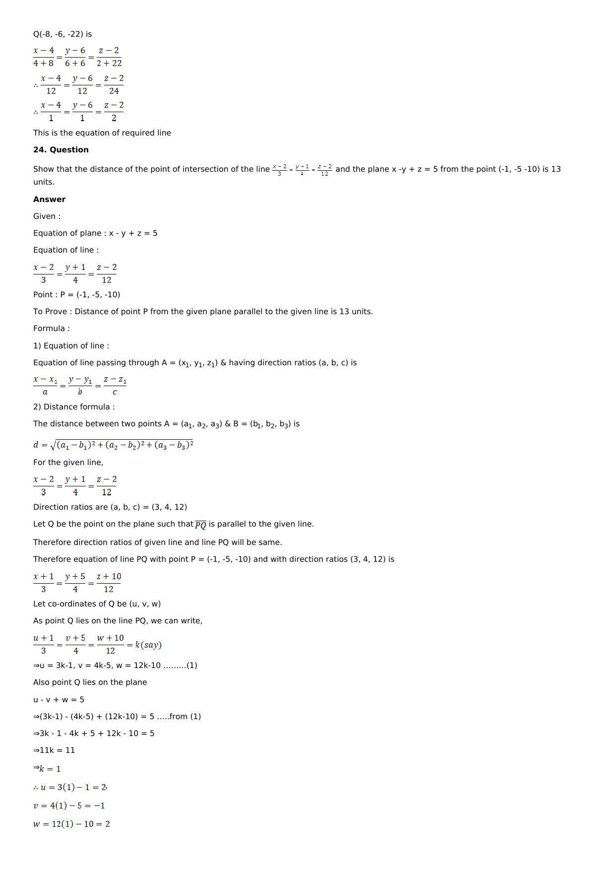 Chapter 28: The Plane Solutions: RS Aggarwal Class 12 Solutions  - Page 39