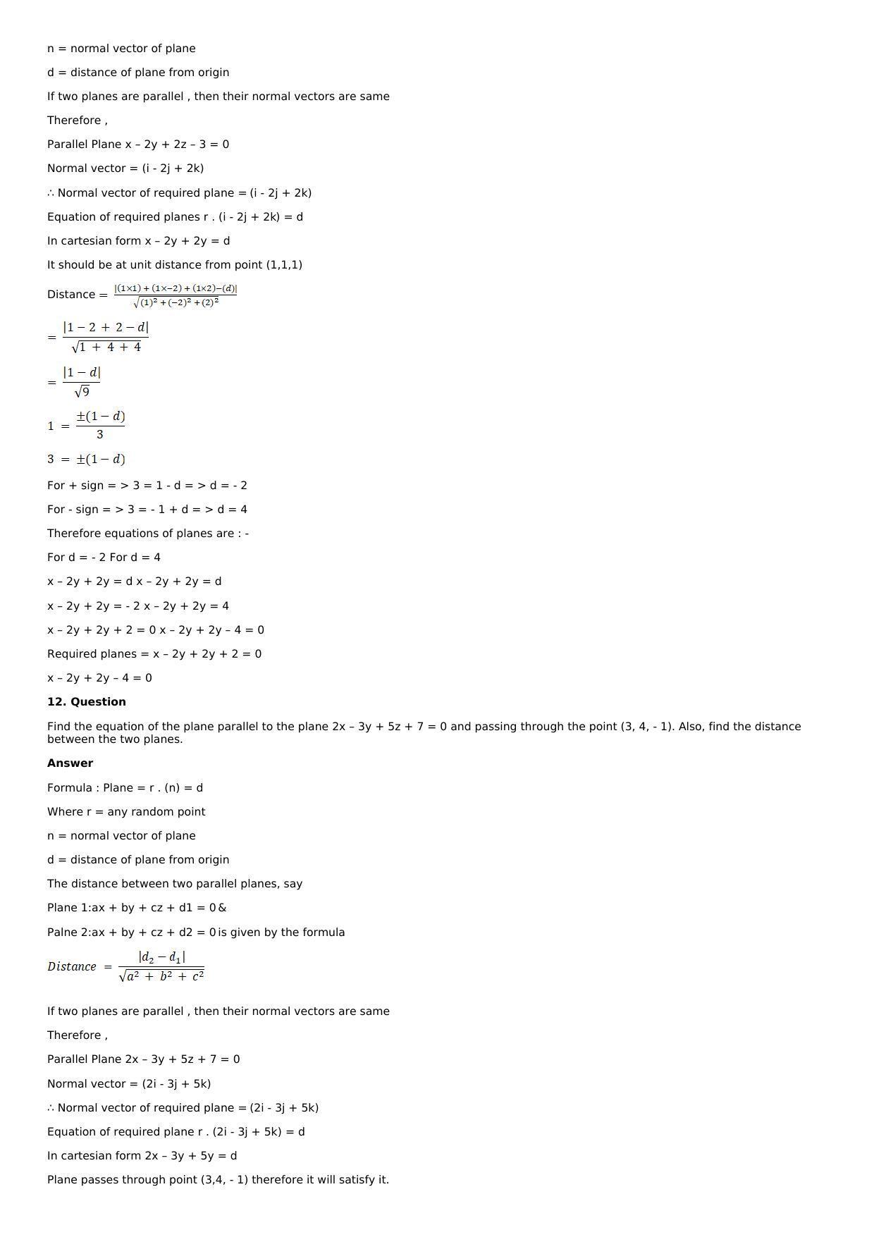 Chapter 28: The Plane Solutions: RS Aggarwal Class 12 Solutions  - Page 51