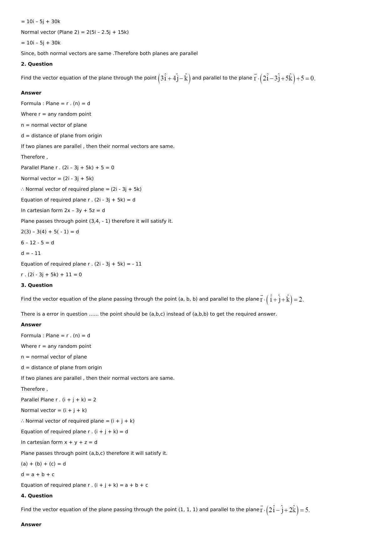 Chapter 28: The Plane Solutions: RS Aggarwal Class 12 Solutions  - Page 53