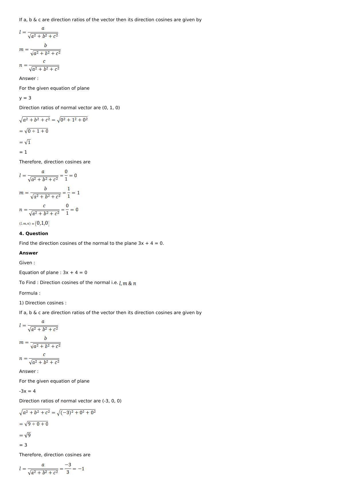 Chapter 28: The Plane Solutions: RS Aggarwal Class 12 Solutions  - Page 96