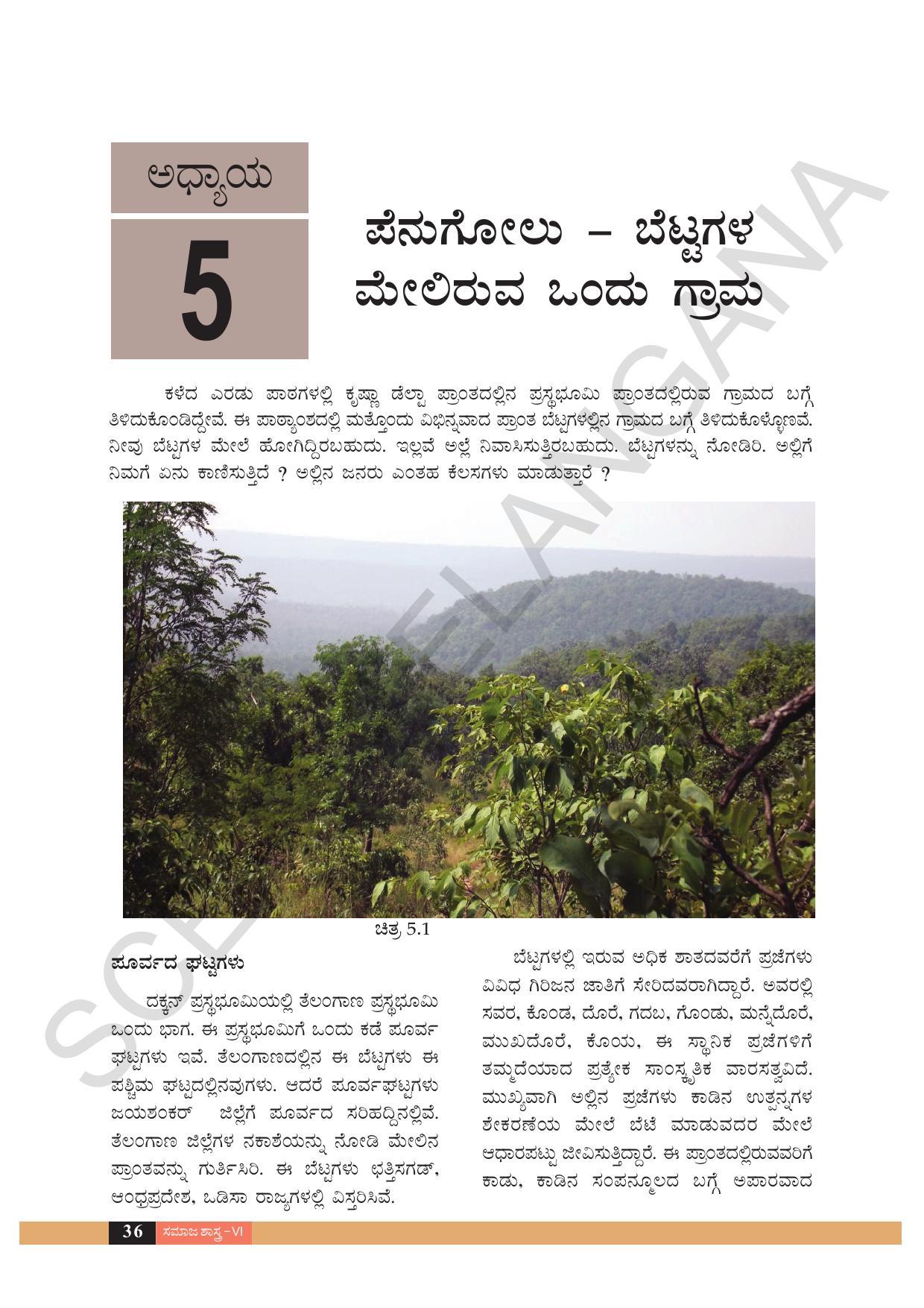 TS SCERT Class 6 Social Science  (Kannada Medium) Text Book - Page 46