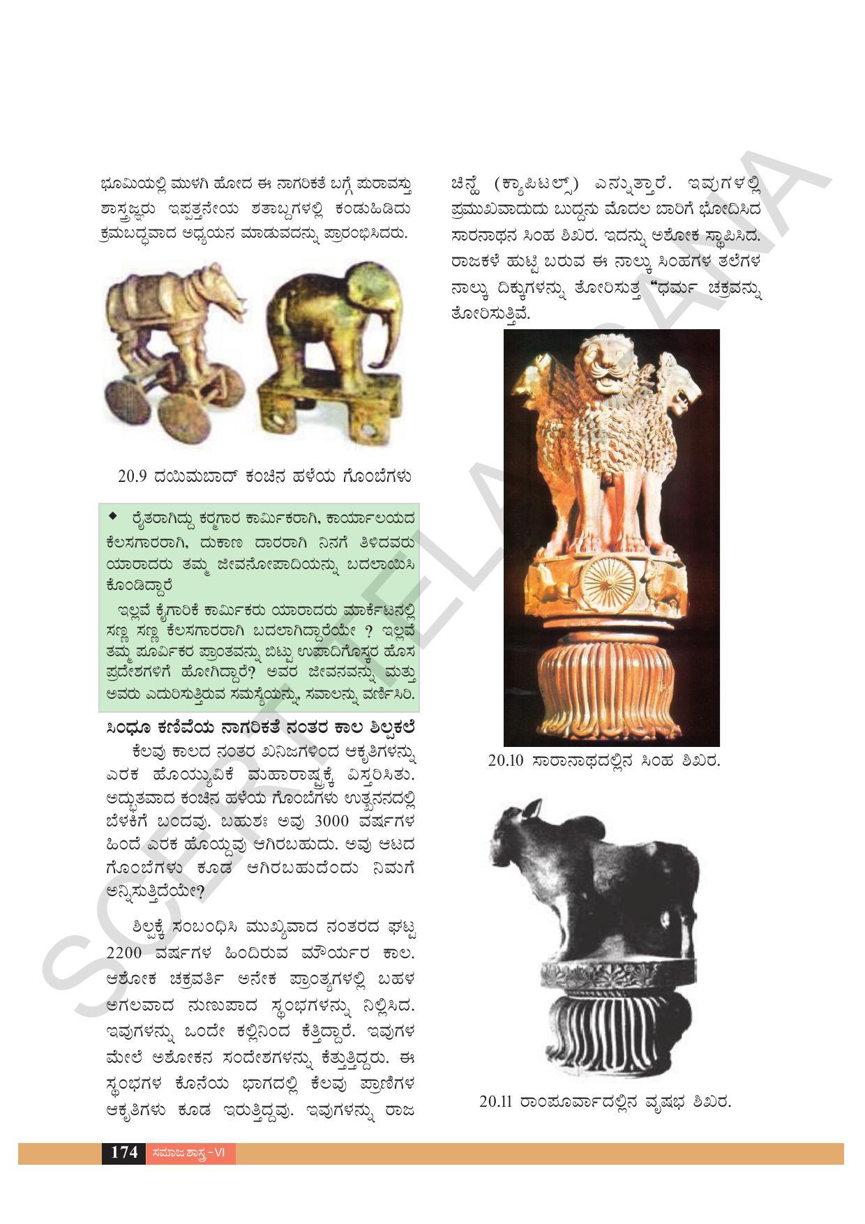 TS SCERT Class 6 Social Science  (Kannada Medium) Text Book - Page 115